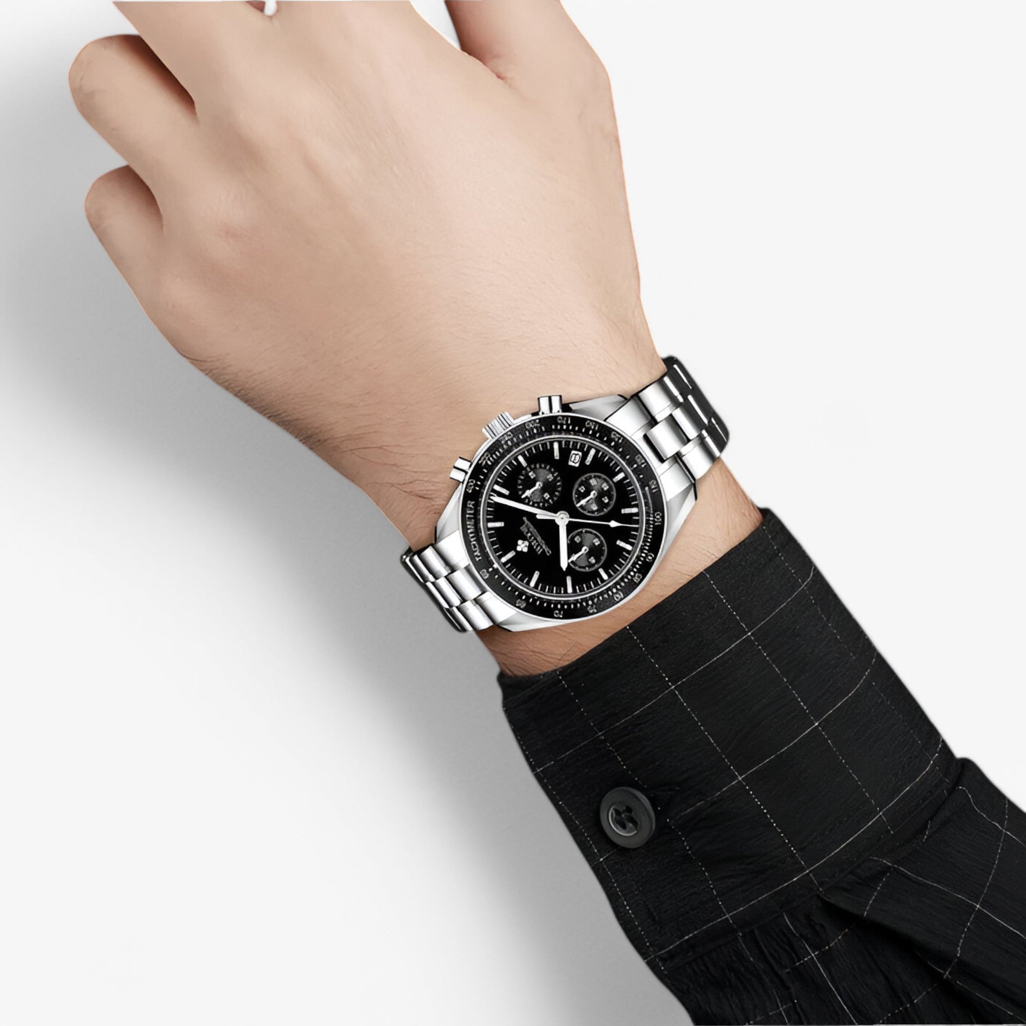 Adrian | Luksus kronografur i stål - - watches - {{ product_tags }