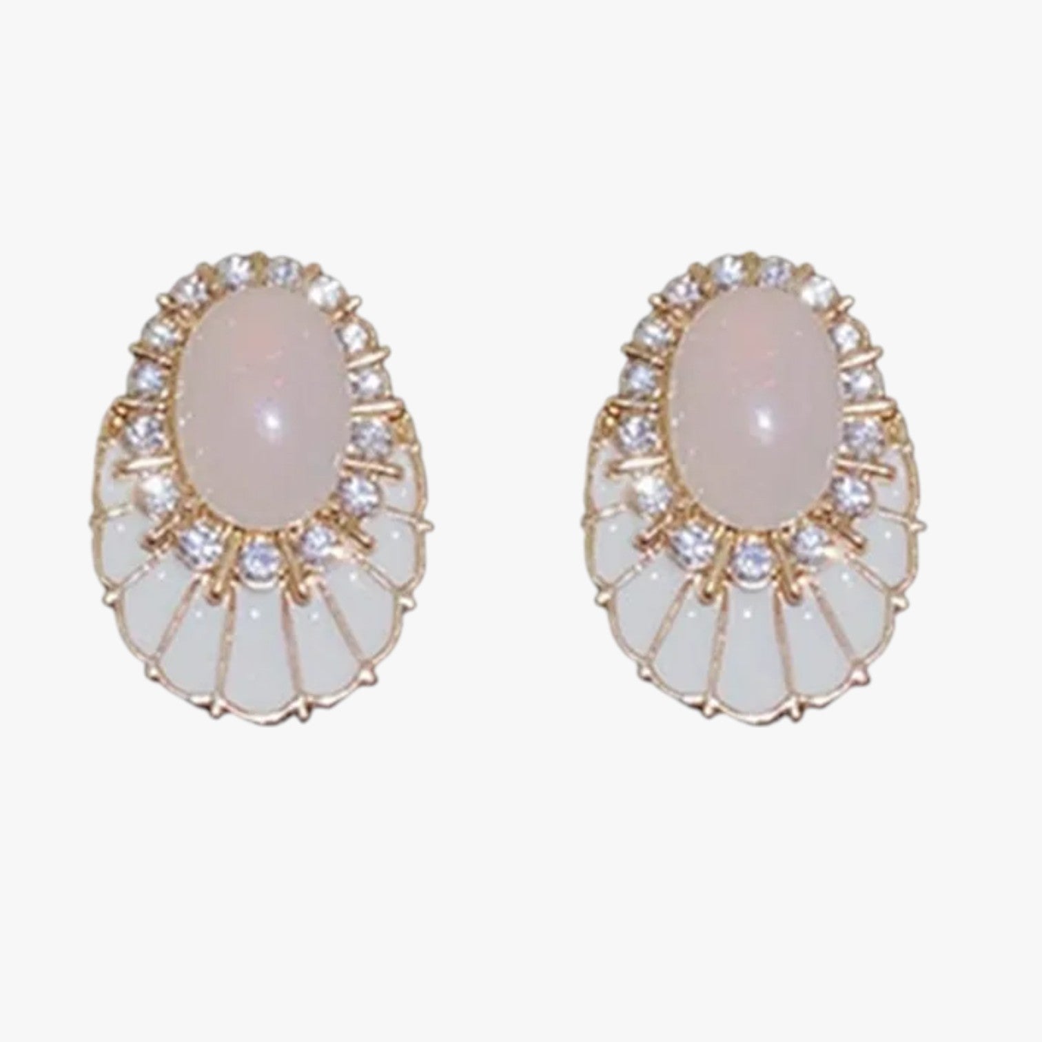 Thea | Elegant hvide olie øreringe med hængende vedhæng - - Thea | Elegant hvide olie øreringe med hængende vedhæng - €25 - {{ product_tags }