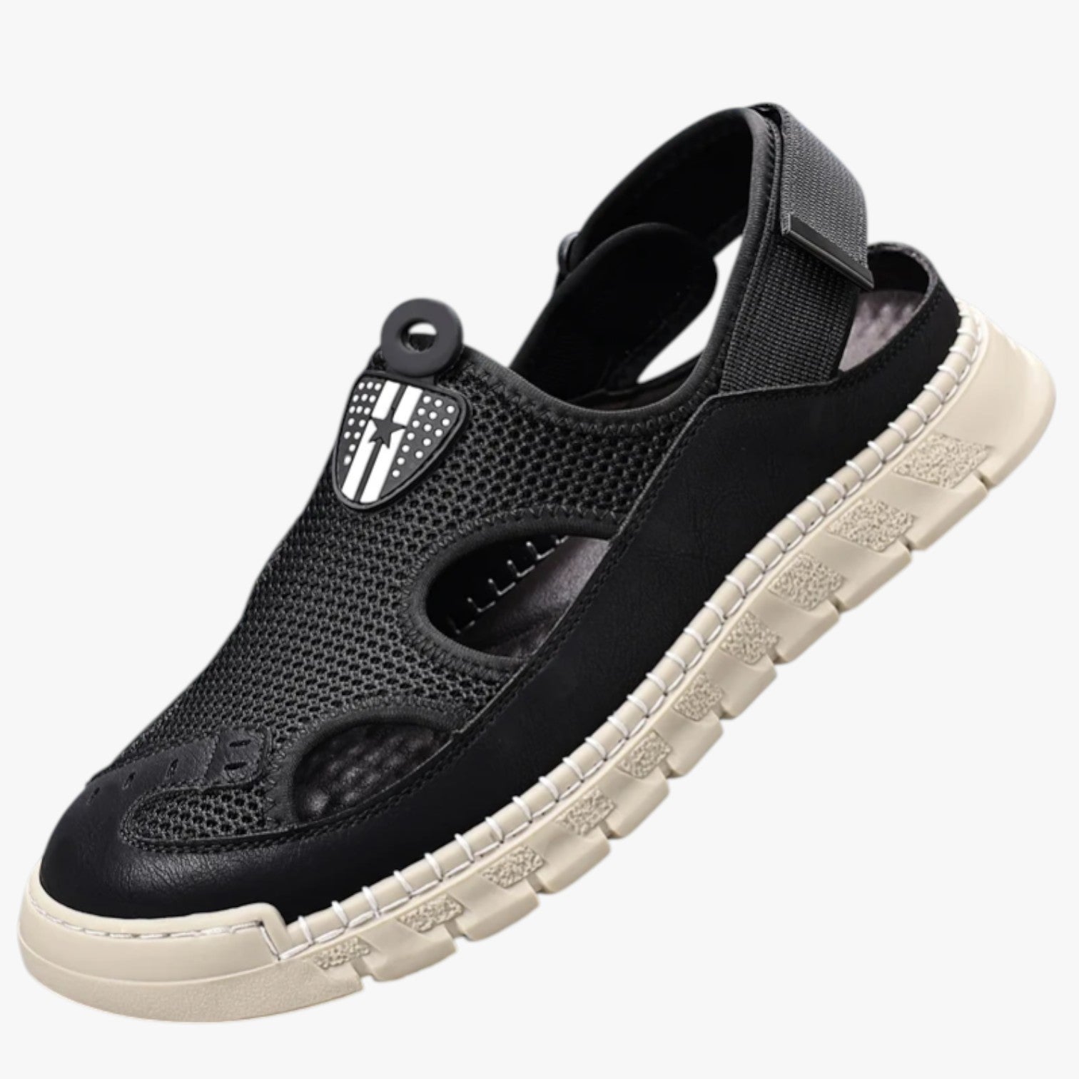 Aaron | Åndbare Sommer Sko til Mænd, Skridsikre og Ultrakomfortable - Sort - Aaron | Åndbare Sommer Sko til Mænd, Skridsikre og Ultrakomfortable - €25 - {{ product_tags }