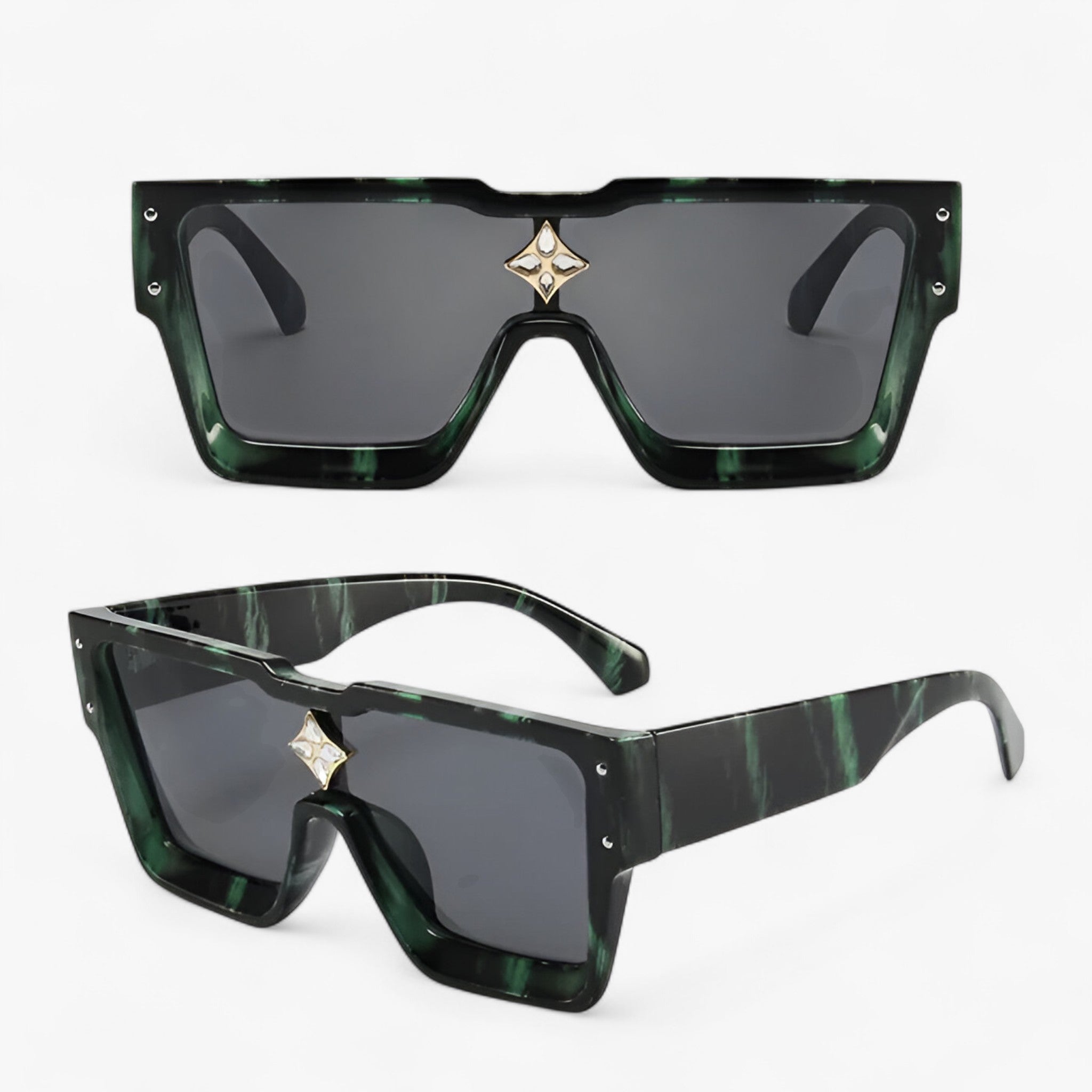Victor | Unisex firkantet solbrille med UV400-beskyttelse - C2 - men's fashion - {{ product_tags }