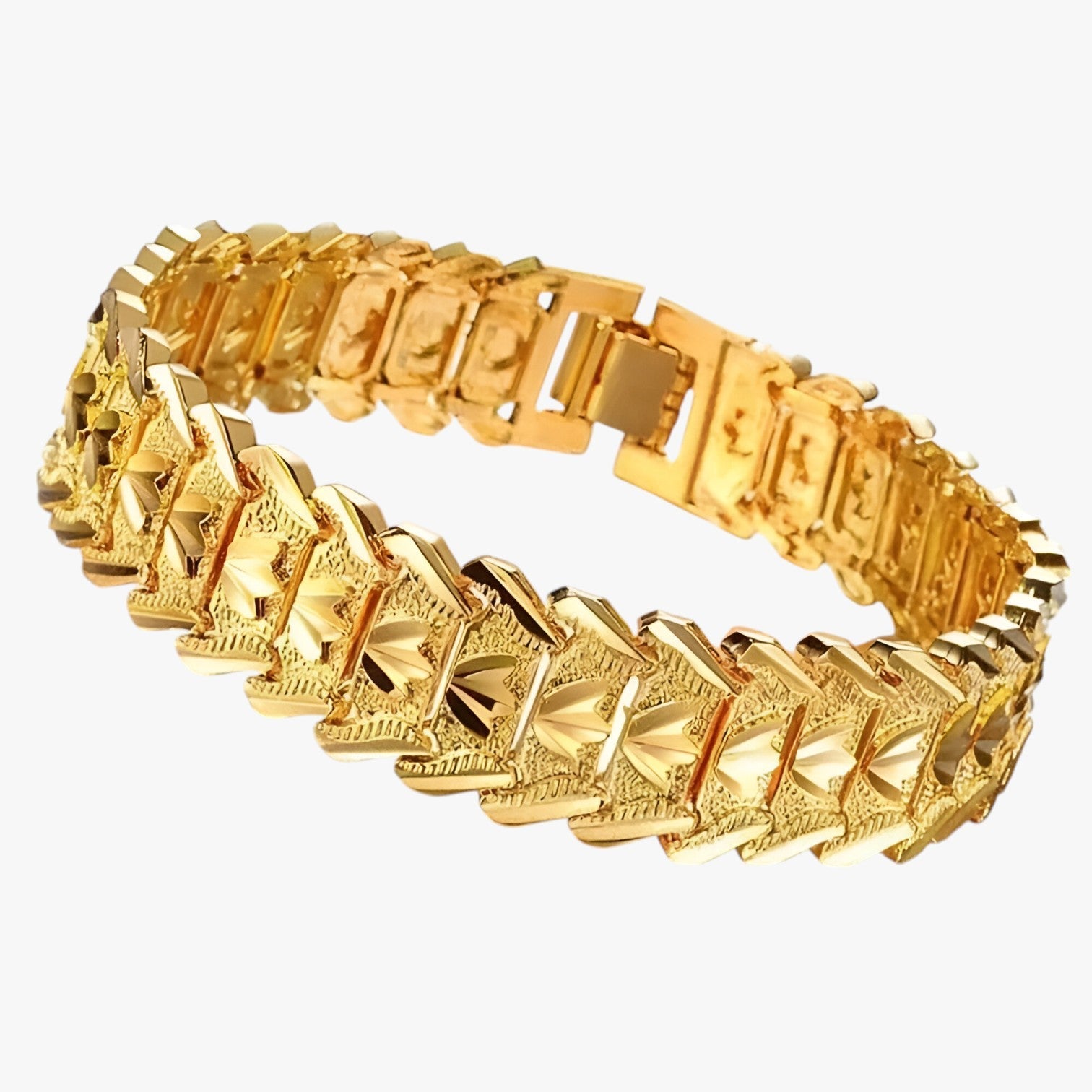 Jedrick | Statement stil med 24K glans – Bæredygtig retro armbånd til herrer - - watches - {{ product_tags }
