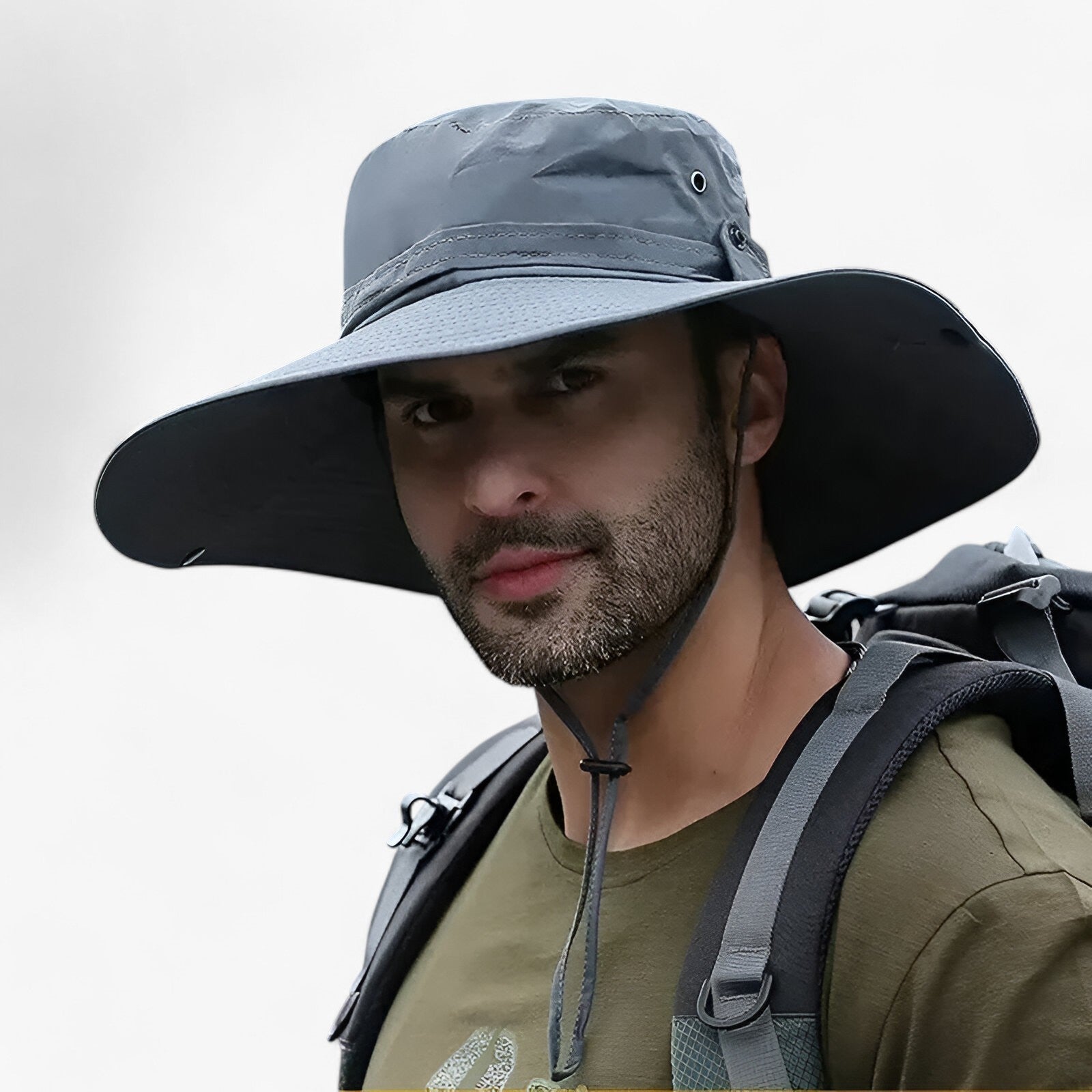 Zeno | UV-beskyttende udendørs hat - Grå 58-60cm - other - {{ product_tags }