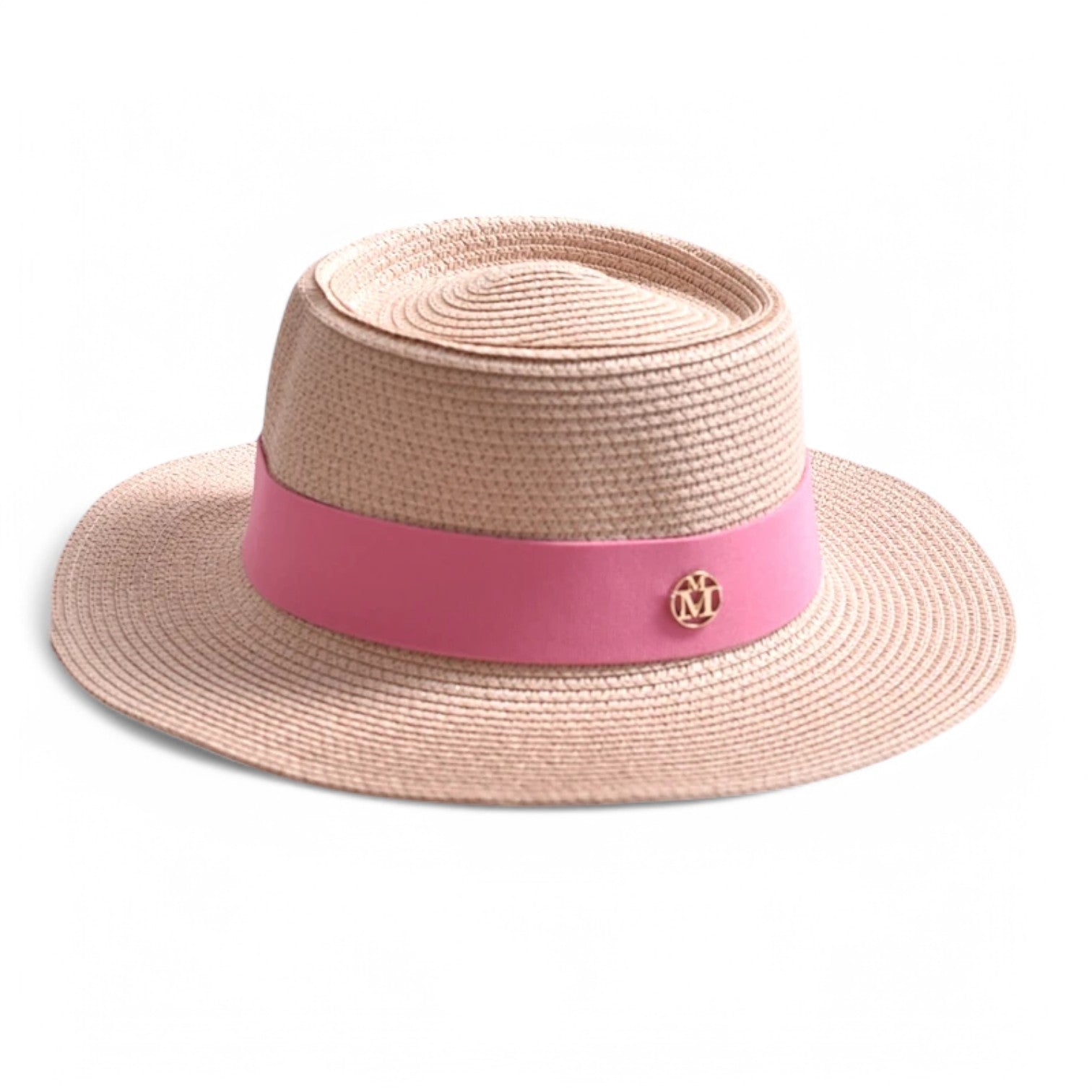 Clara | Elegant strohat - Stilfuld, letvægts og rejsevenlig - Lichtroze 56-58CM - women's fashion - {{ product_tags }