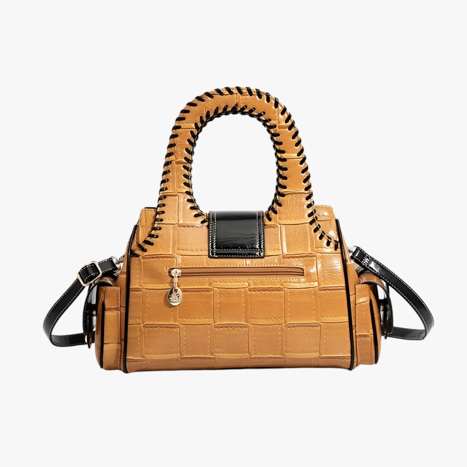 Solana Luxe Vævet Læder Skuldertaske med God Plads - - bags - {{ product_tags }