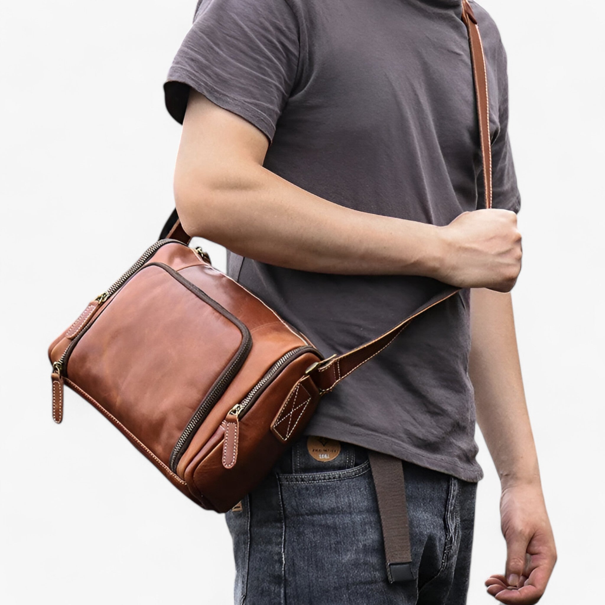 Benjamin | Vintage Skuldertaske - Elegant og multifunktionel - - bags - {{ product_tags }