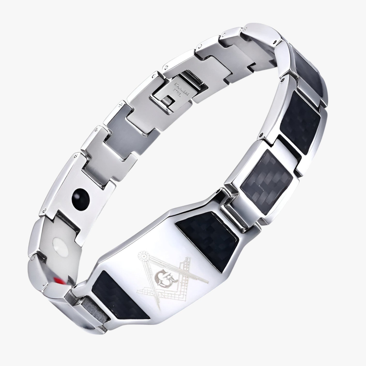 Javi | Energi & Stil – Kraften af magnetisk balance til dit håndled - sølv 21.5cm - men's fashion - {{ product_tags }