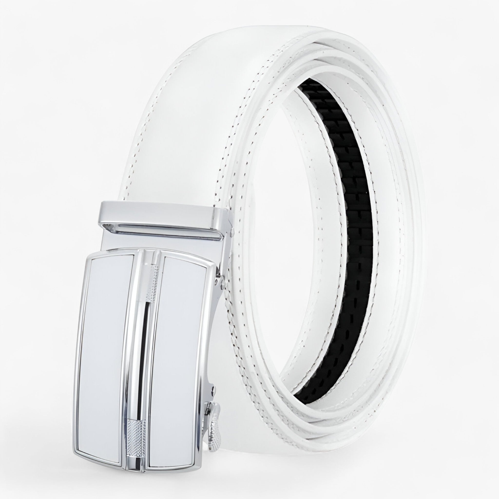 Caleb | Læderbælte - Tidssvarende og elegant - Hvid - men's fashion - {{ product_tags }