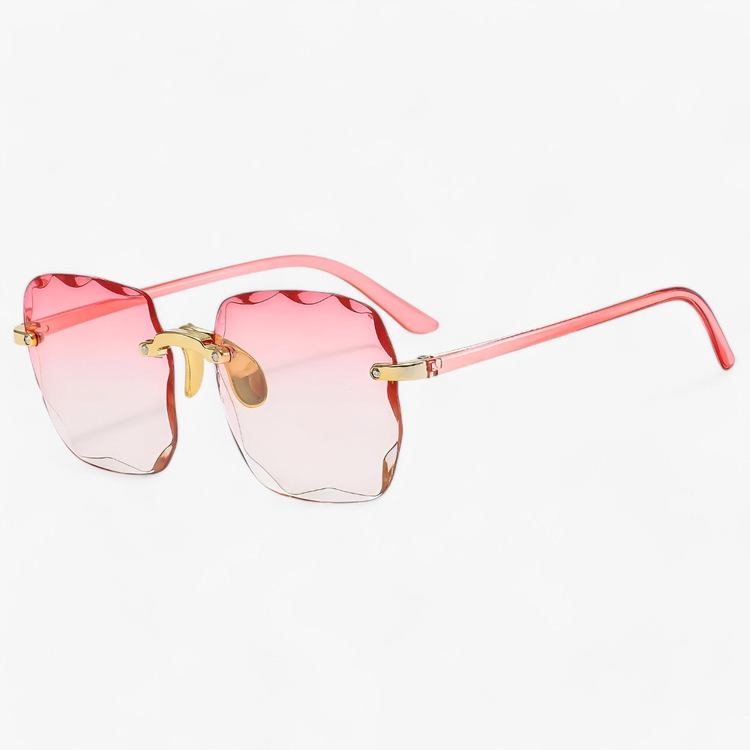 Kamila | Stilfuld randløs solbrille med UV-beskyttelse - Rosa - women's fashion - {{ product_tags }