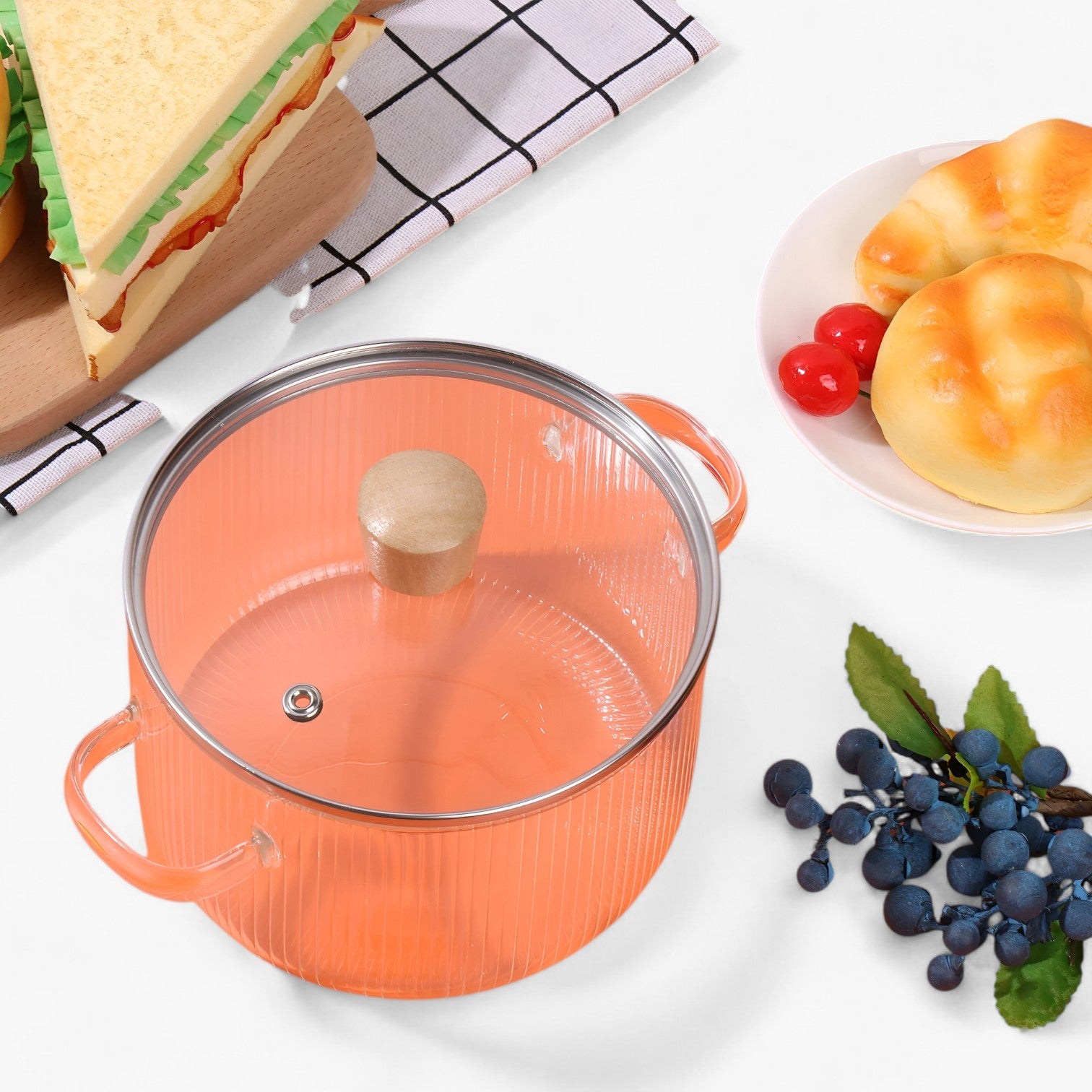 Mariz | Glasskål i Stål – Bæredygtig og Gennemsigtig Madlavning med Lethed - - house & garden - {{ product_tags }