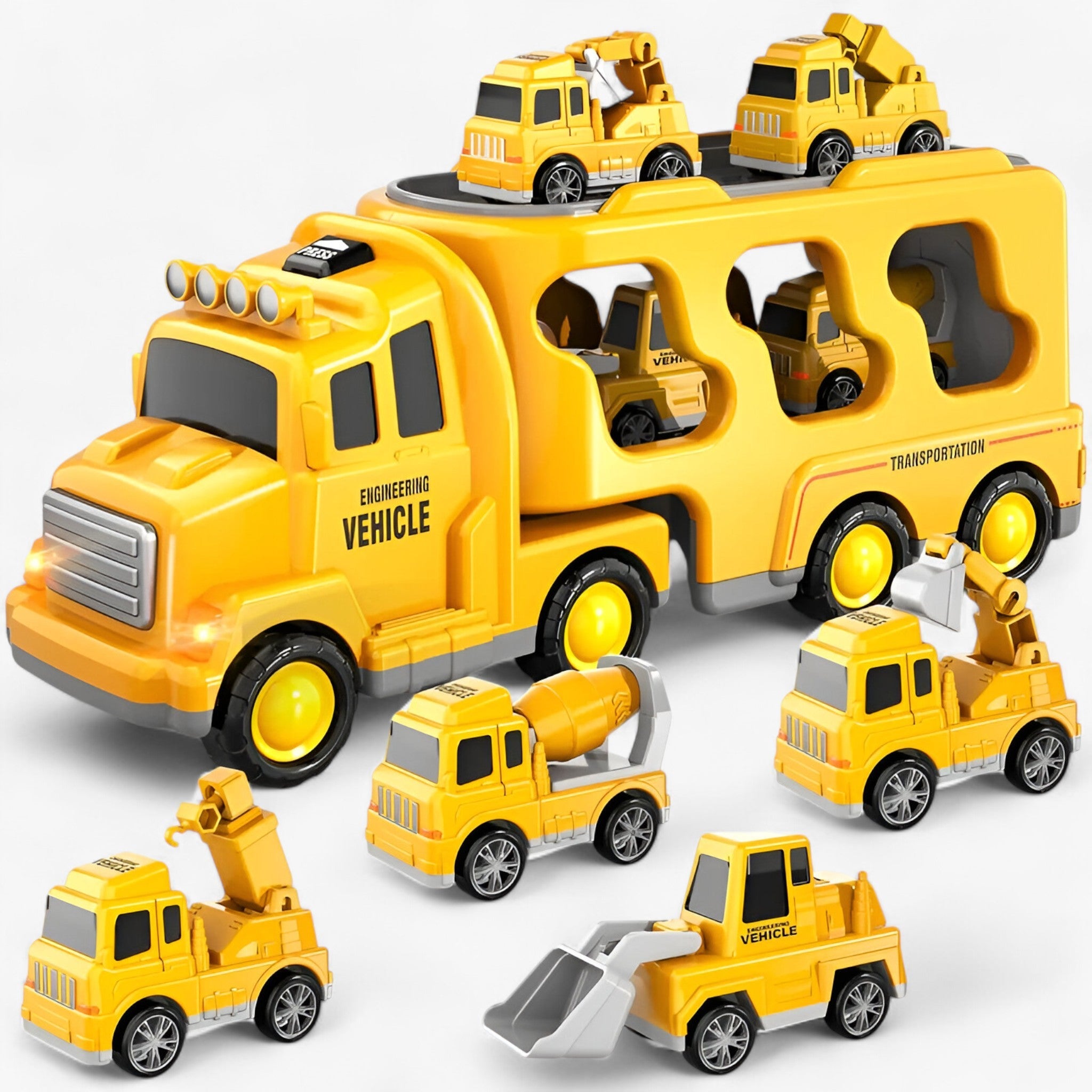 TruckPlayoo | Lastbil Legetøj - Gul - baby - {{ product_tags }