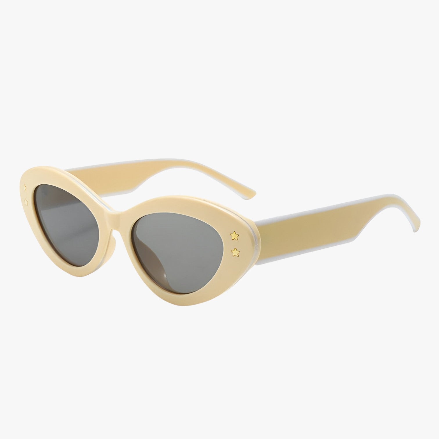Selah | Stilfuld retro solbrille med UV400-beskyttelse - Beige - women's fashion - {{ product_tags }