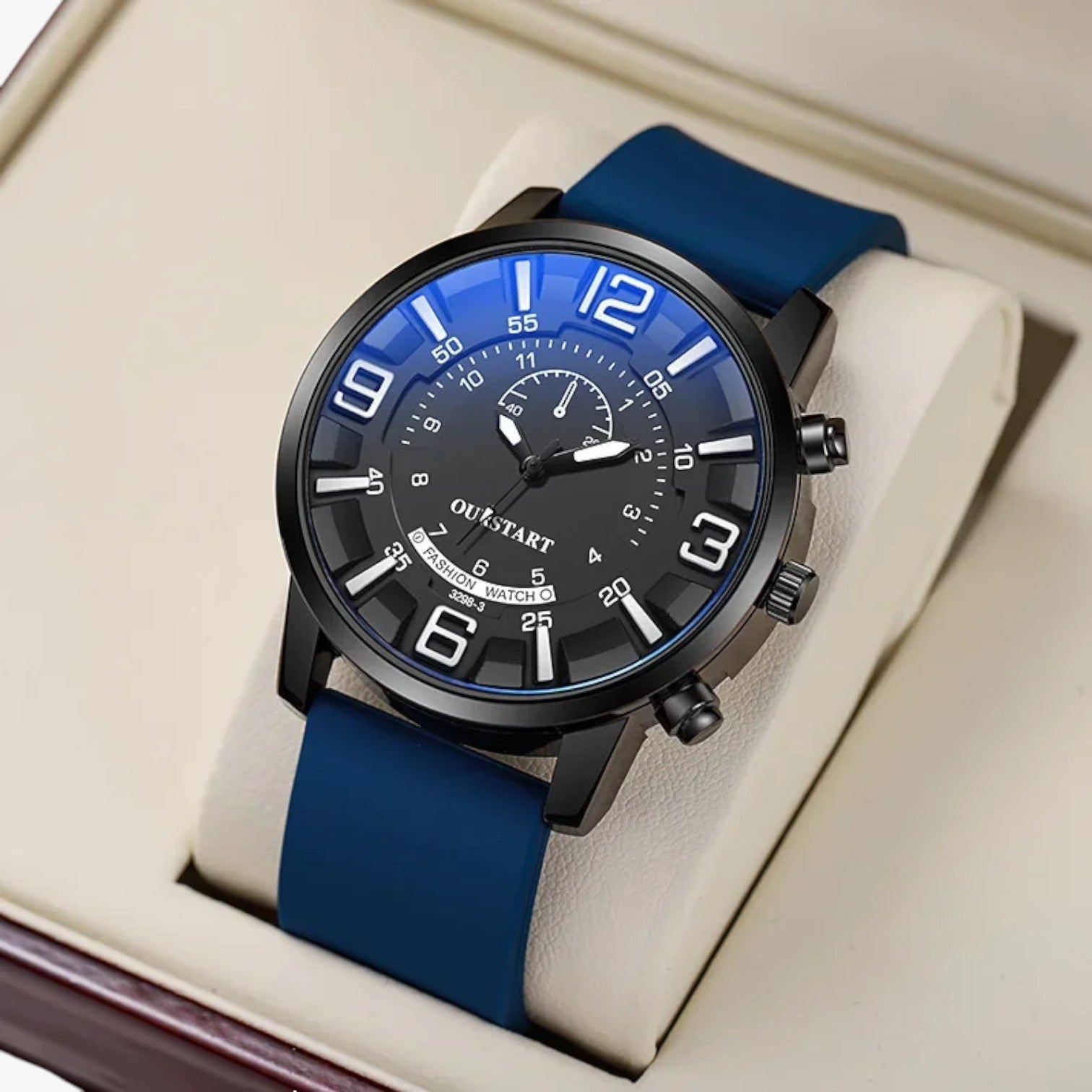 Riley | Herreur i Silikone med Præcis Kvartsbevægelser, Hverdagsstilet - - watches - {{ product_tags }