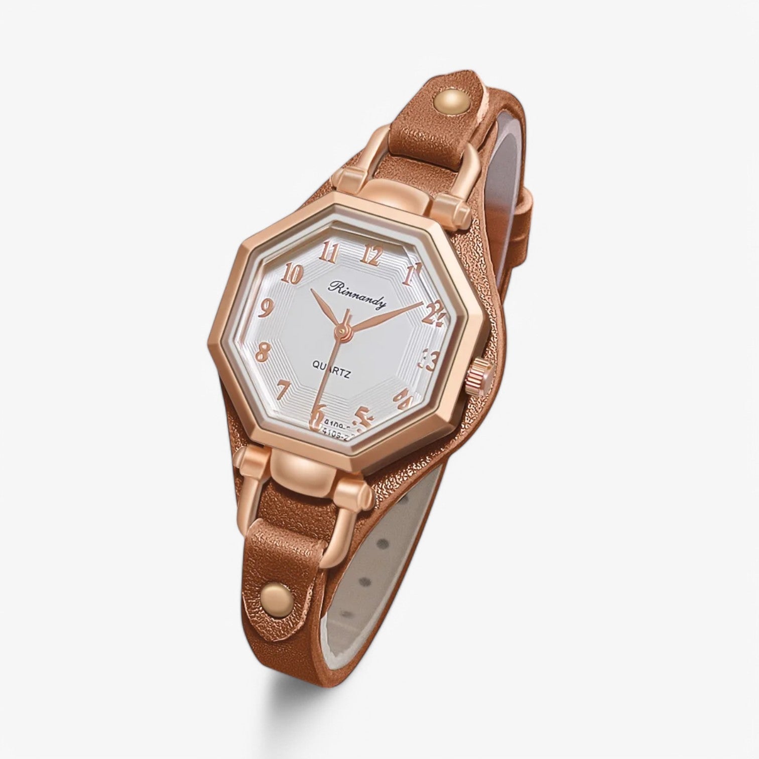 Asha | Elegant Kvarts Ur - Tidløs Stil til Enhver Anledning - Brun - watches - {{ product_tags }