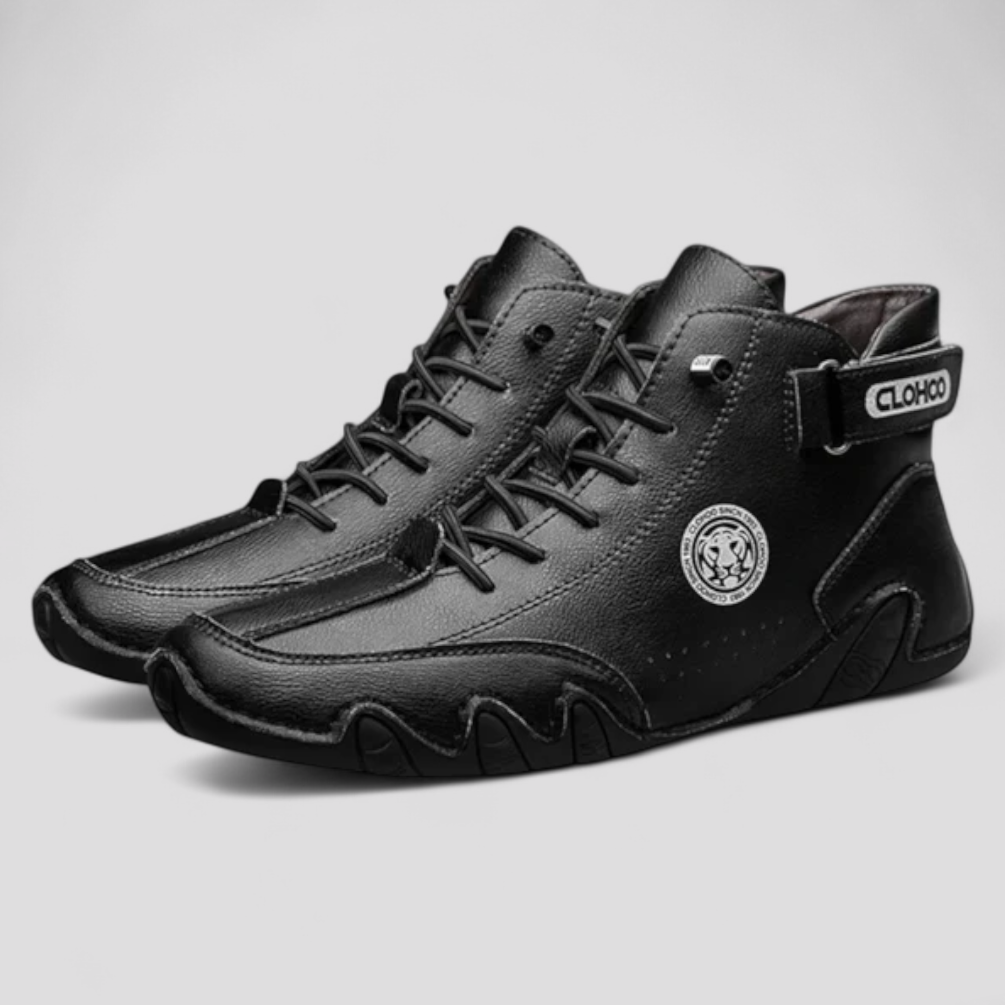 River | Herresneaker i let og åndbar læder Komfort Elegant til Hvert Skridt - sort - River | Herresneaker i let og åndbar læder Komfort Elegant til Hvert Skridt - €25 - {{ product_tags }
