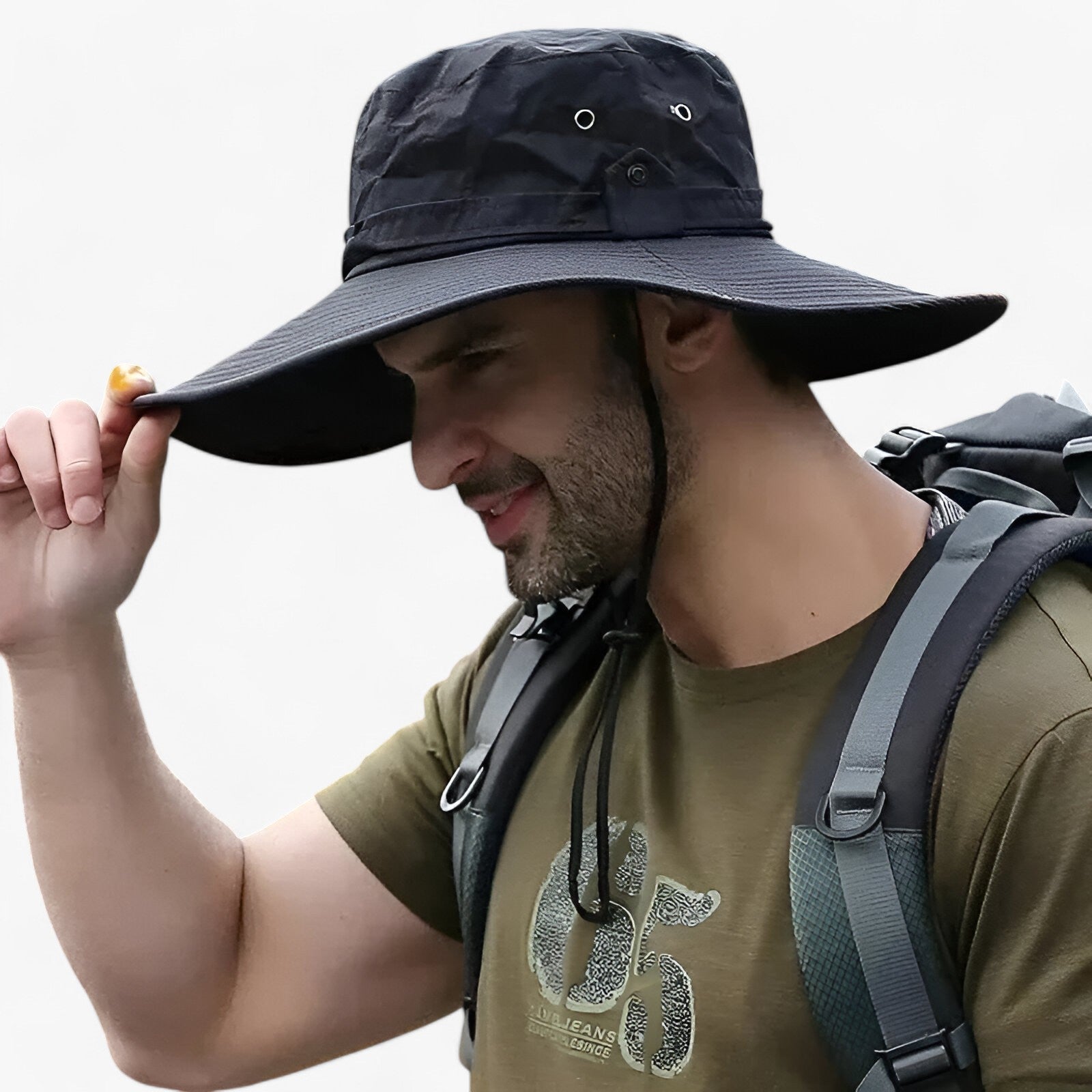 Zeno | UV-beskyttende udendørs hat - Sort 58-60cm - other - {{ product_tags }