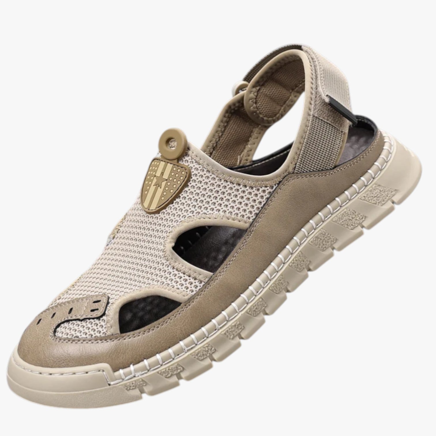 Aaron | Åndbare Sommer Sko til Mænd, Skridsikre og Ultrakomfortable - Khaki - Aaron | Åndbare Sommer Sko til Mænd, Skridsikre og Ultrakomfortable - €25 - {{ product_tags }