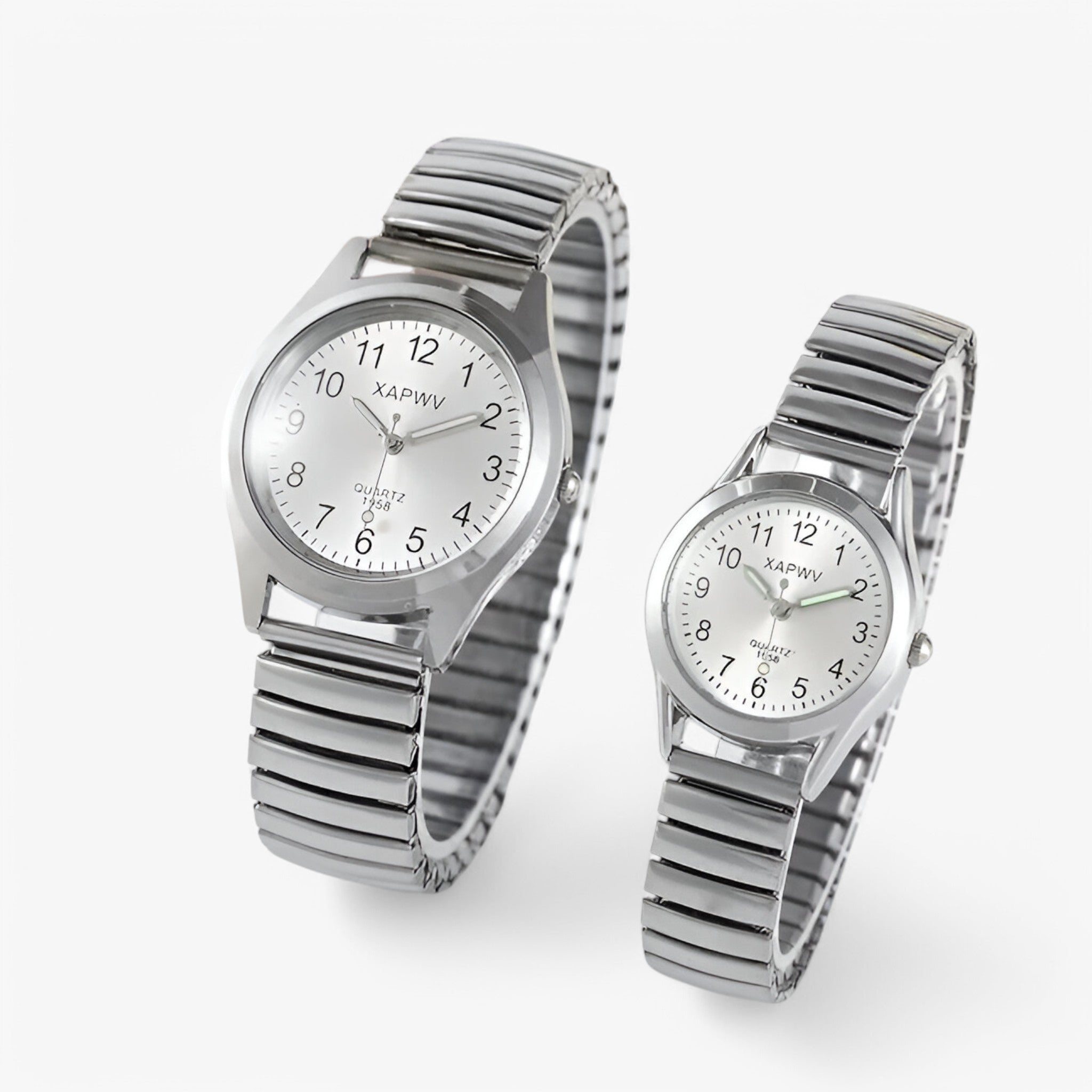 Arlen & Elara | Et par armbåndsure i rustfrit stål - - watches - {{ product_tags }
