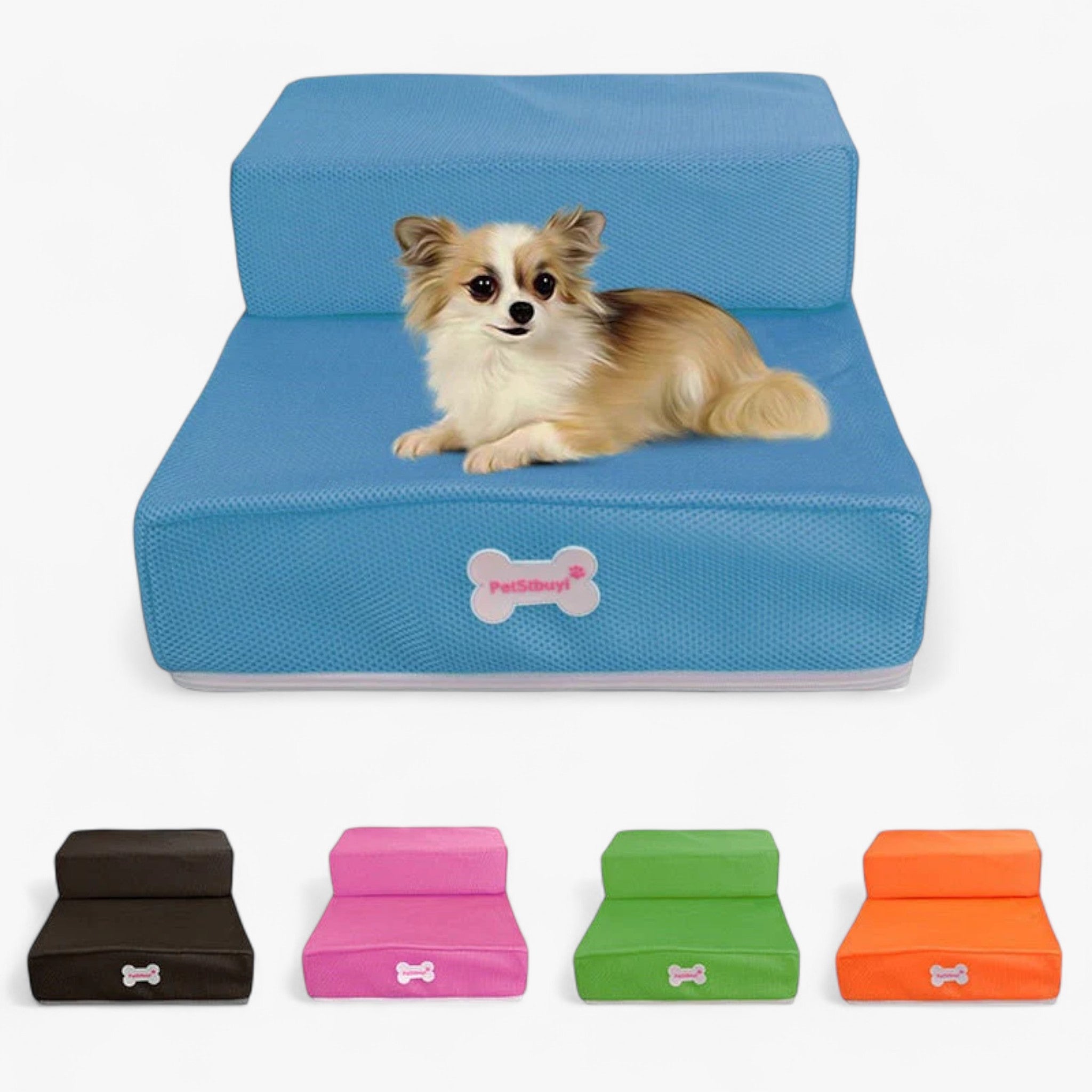 Trappe til hunde (2 lag) | Gør det nemt for din lille at komme op på sofaen - - Trappe til hunde (2 lag) | Gør det nemt for din lille at komme op på sofaen - €25 - {{ product_tags }