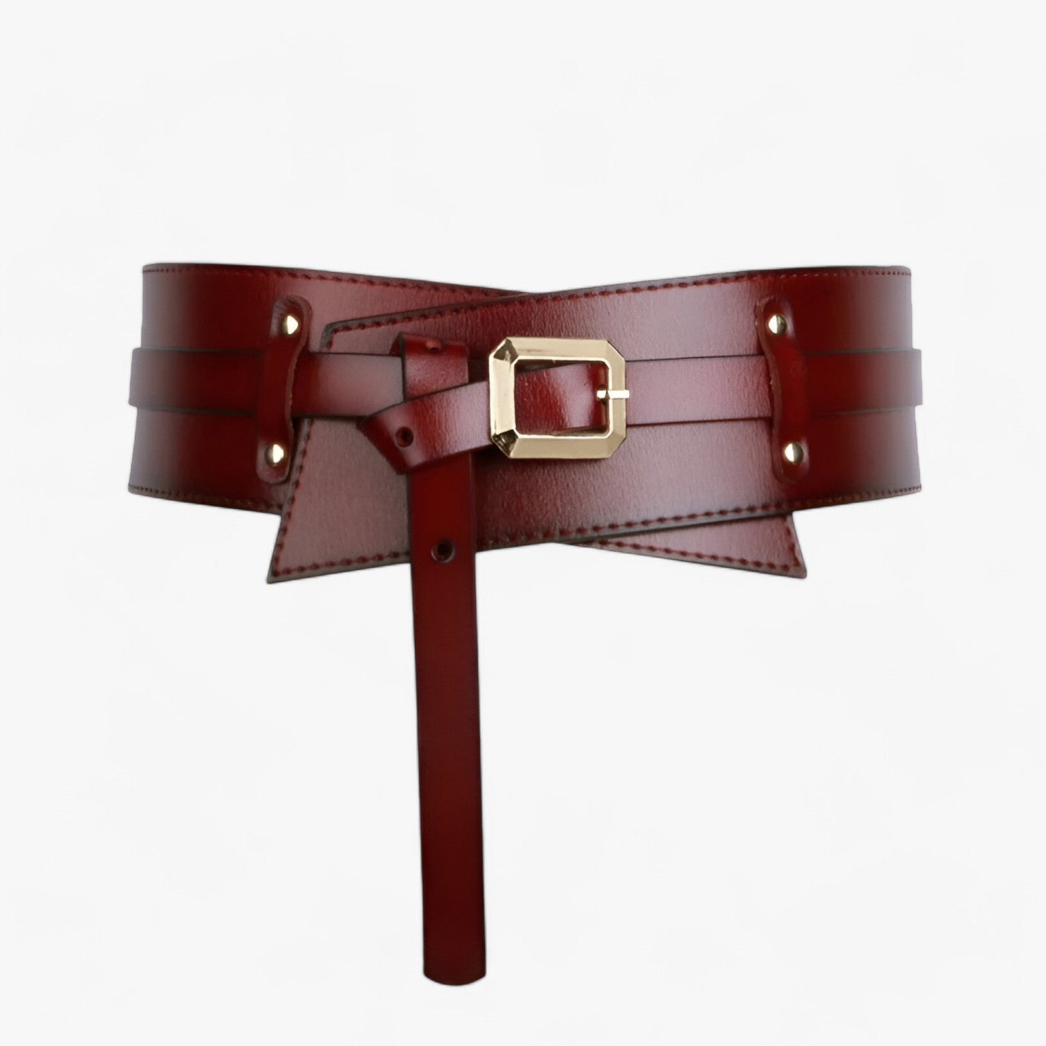 Rosie | Multifunktionel ægte læder talje bælte med stil - Rødlig Brun - Rosie | Multifunktionel ægte læder talje bælte med stil- €25 - {{ product_tags }