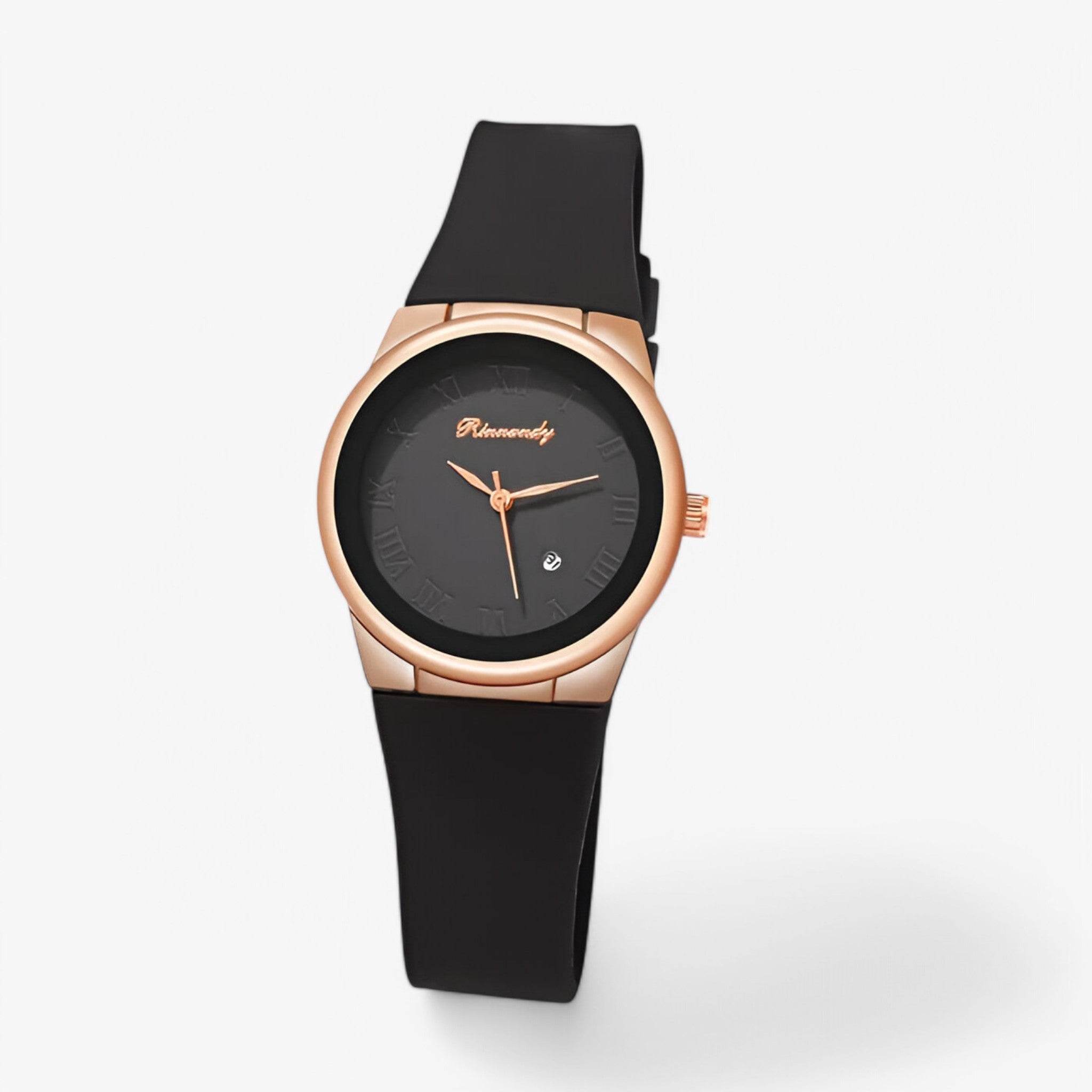 Sofia | Kvartsur med sporty silikoneremme - Sort - watches - {{ product_tags }