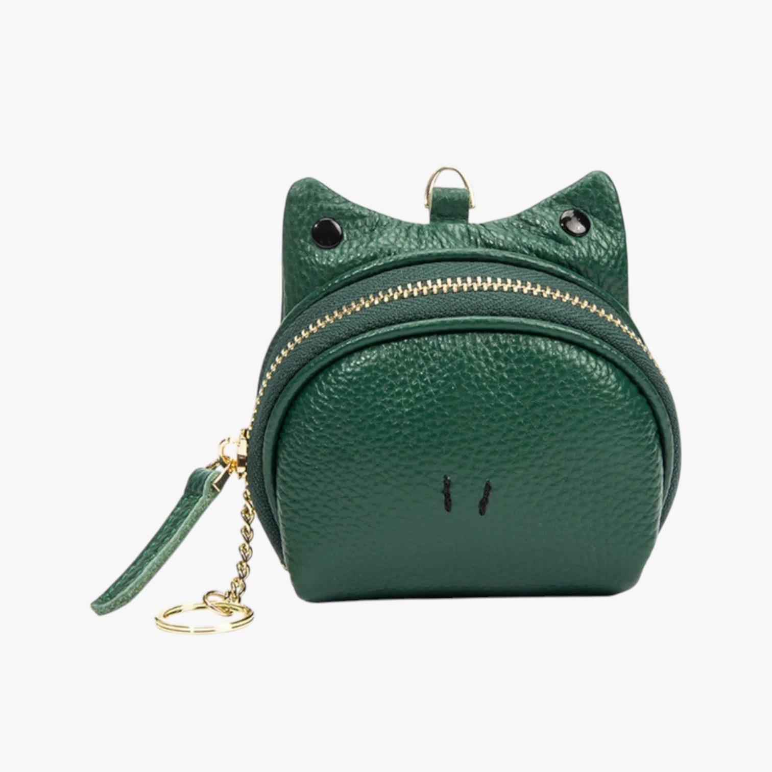 Reign | Elegant læderrygsæk med lynlås, mønt- og kortlommer - Grøn - Reign | Elegant læderrygsæk med lynlås, mønt- og kortlommer - €25 - {{ product_tags }