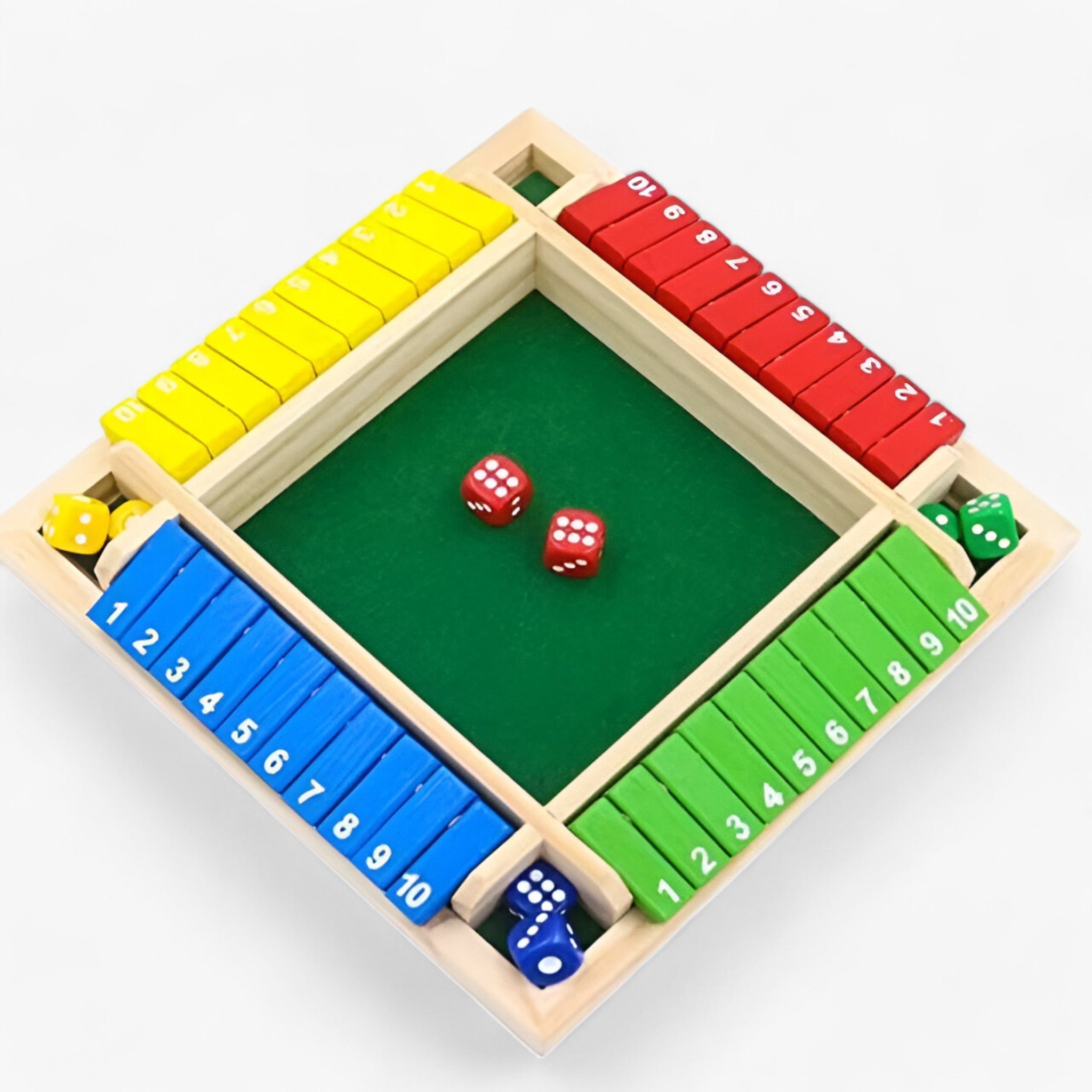 Milan | Farverigt Shut the Box Spil - Grøn multifarvet - other - {{ product_tags }