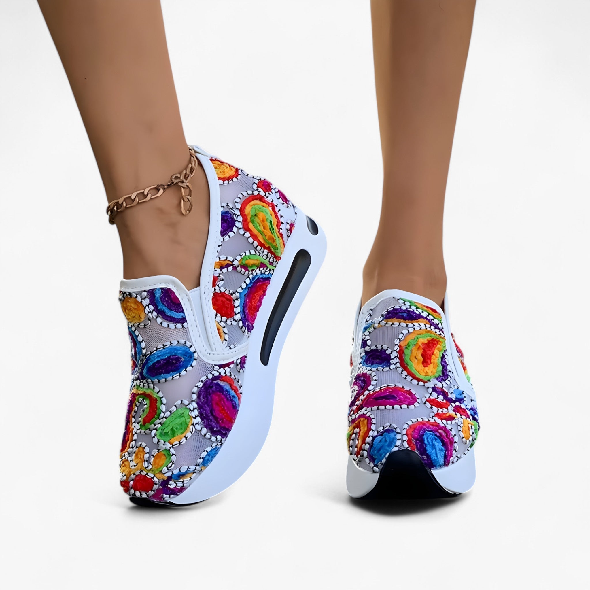 Emma | Broderede sko – Elegante og komfortable - Farve Hvid Nr. 1 - shoes - {{ product_tags }