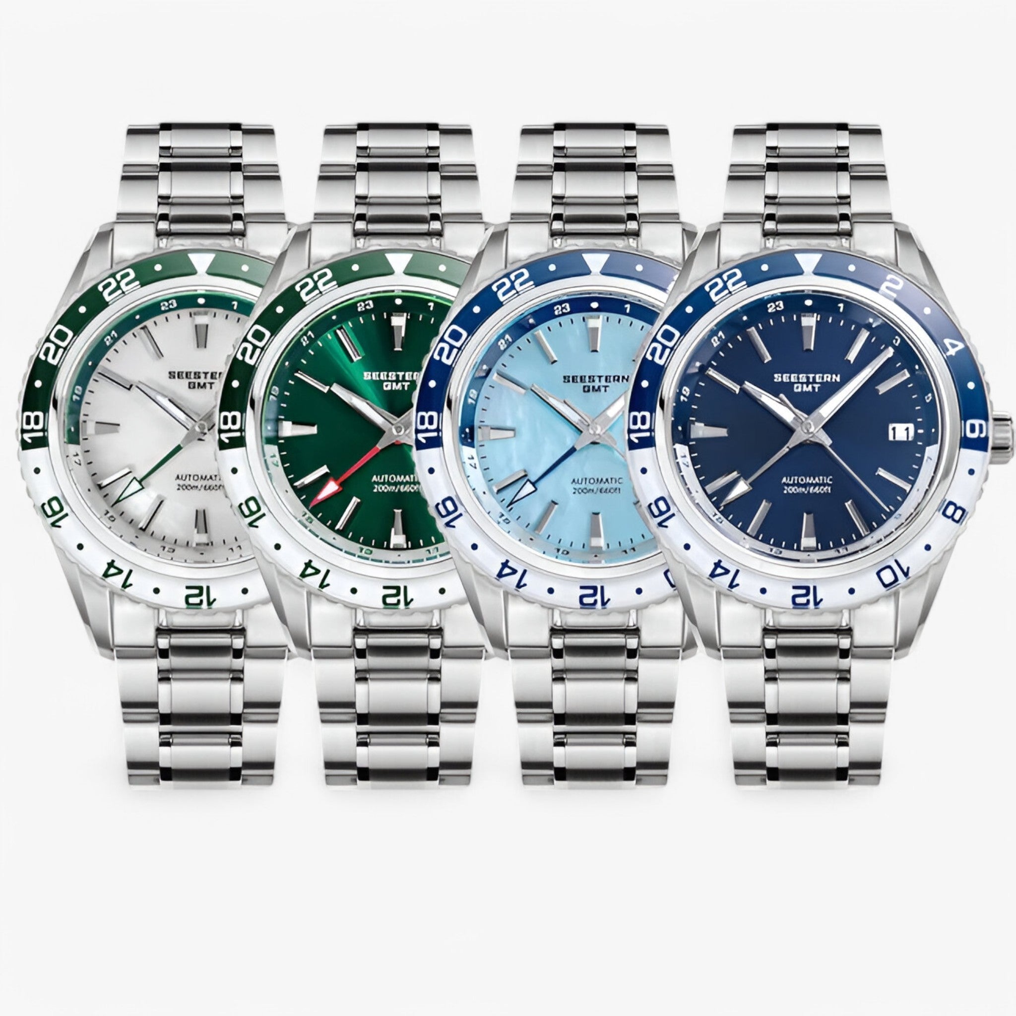Ethan | Sofistikeret Automatisk GMT Kontorur - - watches - {{ product_tags }