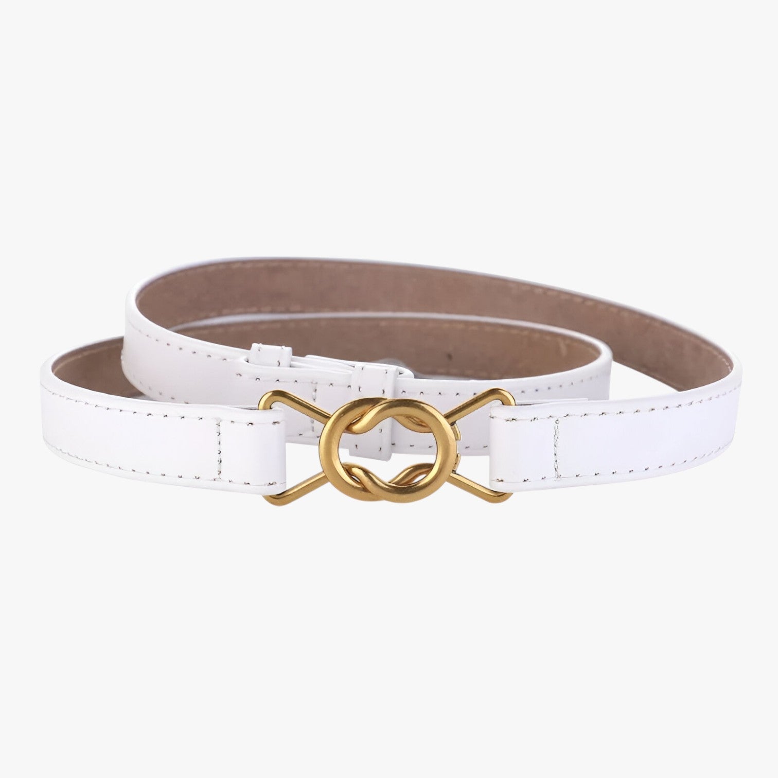 Lorelei | Elegant justerbar talje uden huller - hvid 95cm - men's fashion - {{ product_tags }