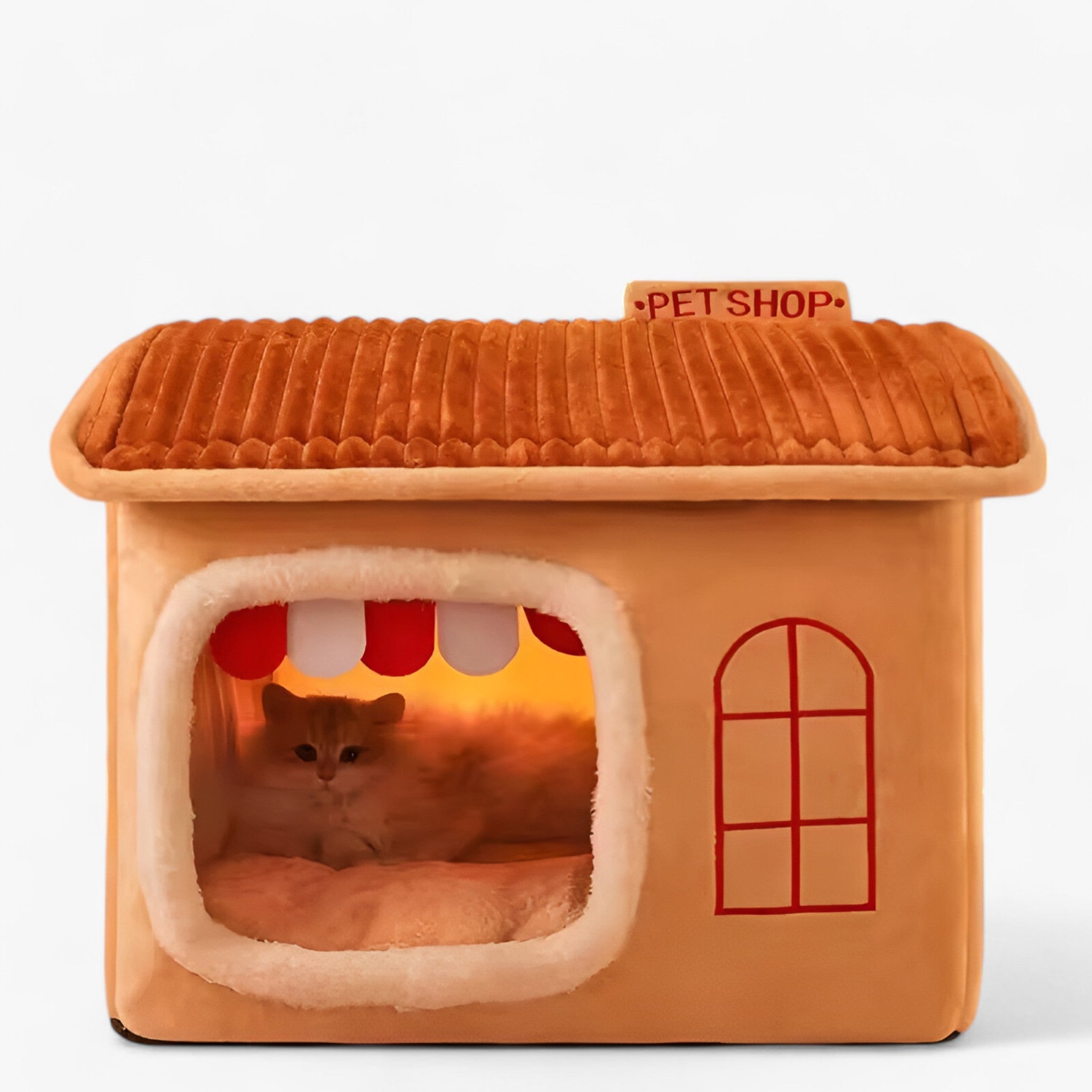 Nala | Sammenklappeligt Kattehus – Hyggeligt, Varmt og Vaskbart Rede - - Nala | Sammenklappeligt Kattehus – Hyggeligt, Varmt og Vaskbart Rede - $25 - {{ product_tags }