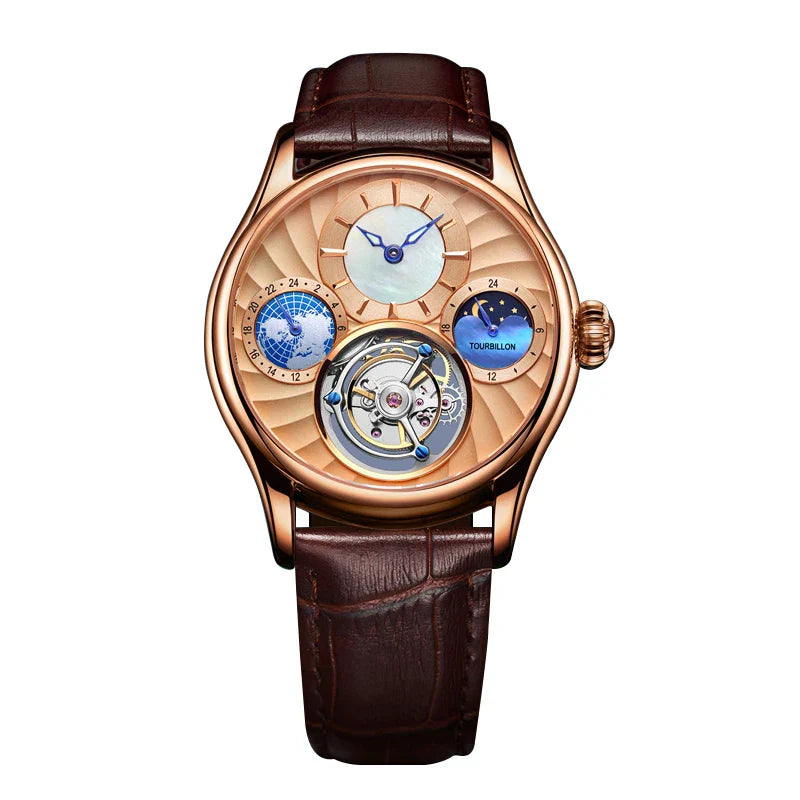 Helio | Tourbillon luksus mekanisk ur - Rose - Helio | Tourbillon luksus mekanisk ur- €25 - {{ product_tags }