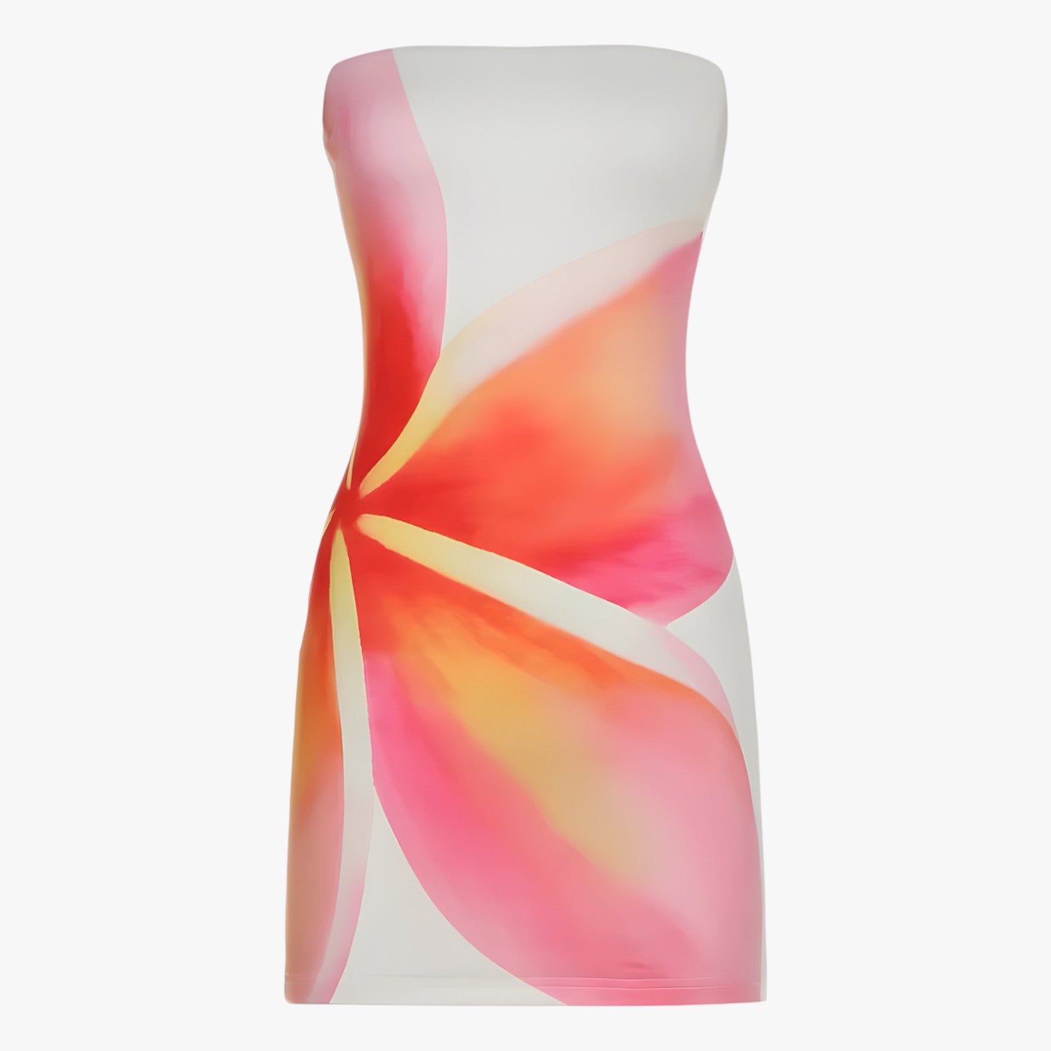 Elisa | Ærmeløs blomstret slå-om kjole - LYSERØD - Elisa | Ærmeløs blomstret slå-om kjole - €25 - {{ product_tags }