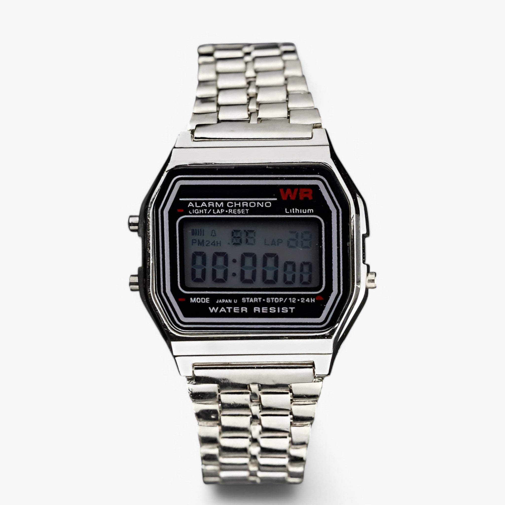 Ragnar | Digitalt militærur i rustfrit stål - sølv - watches - {{ product_tags }