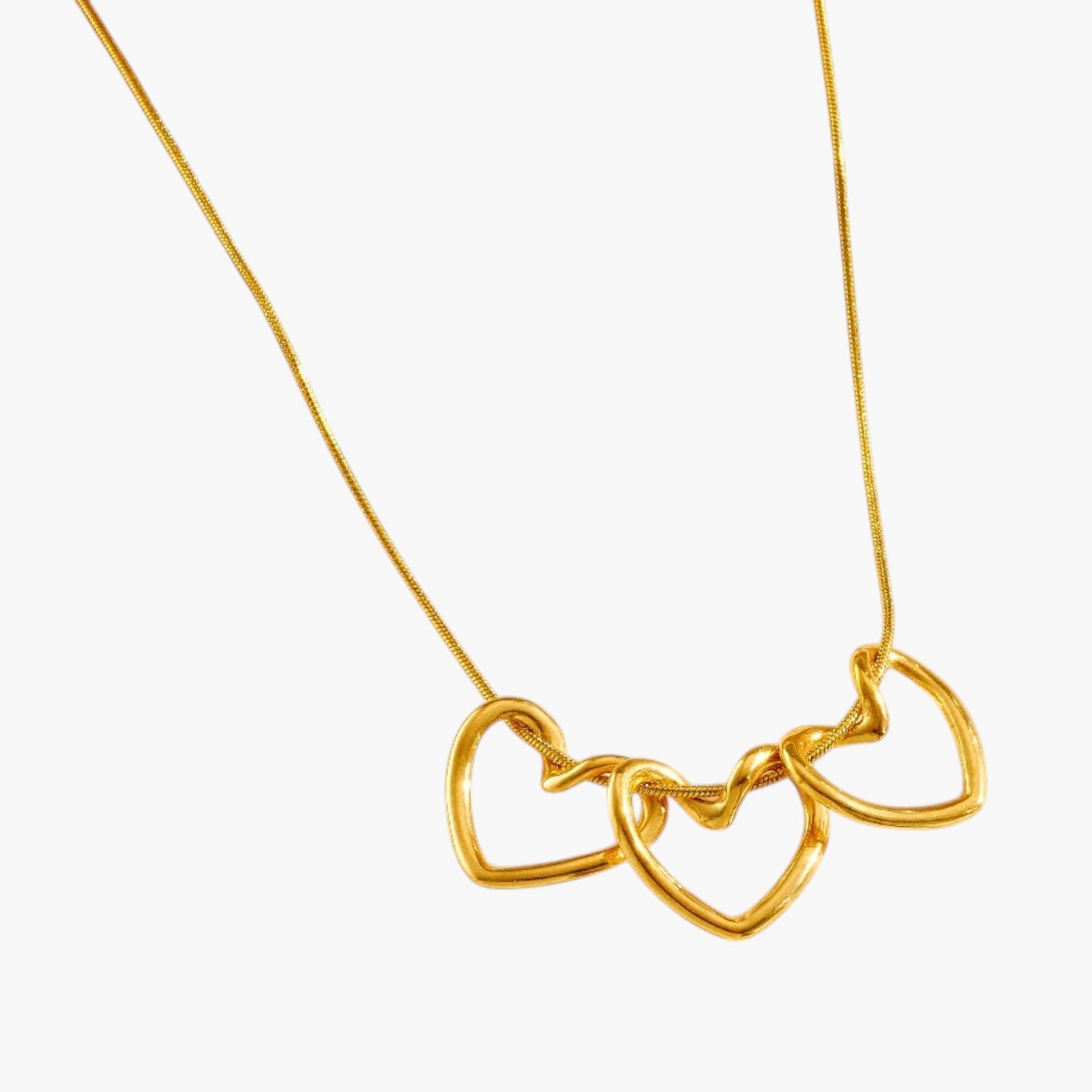 Maxine | Minimalistisk guld hjerte halskæde - - women's fashion - {{ product_tags }