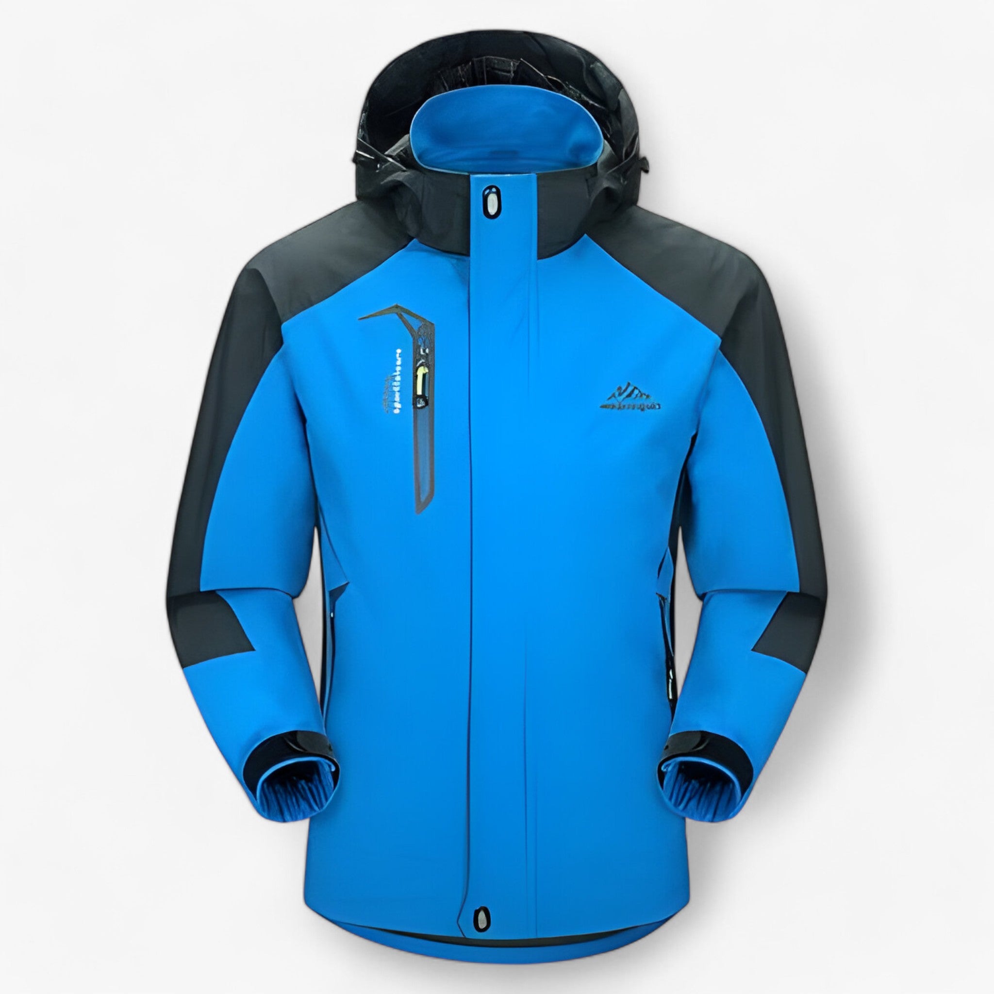 Noe | Vandtæt Hættejakke til Efterår og Vinter - Lyseblå - men's fashion - {{ product_tags }