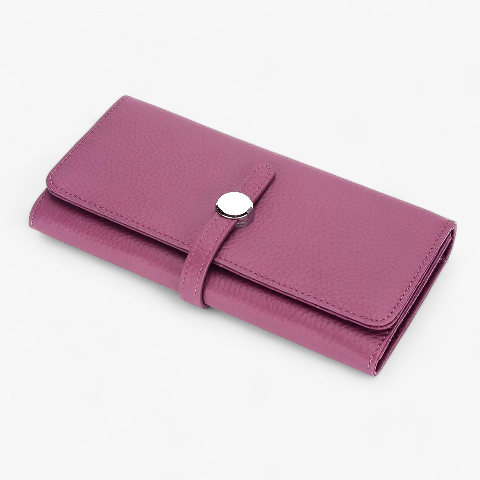 Genie | Elegant læderpung med stor kapacitet til kvinder med slankt design - Lilla - bags - {{ product_tags }