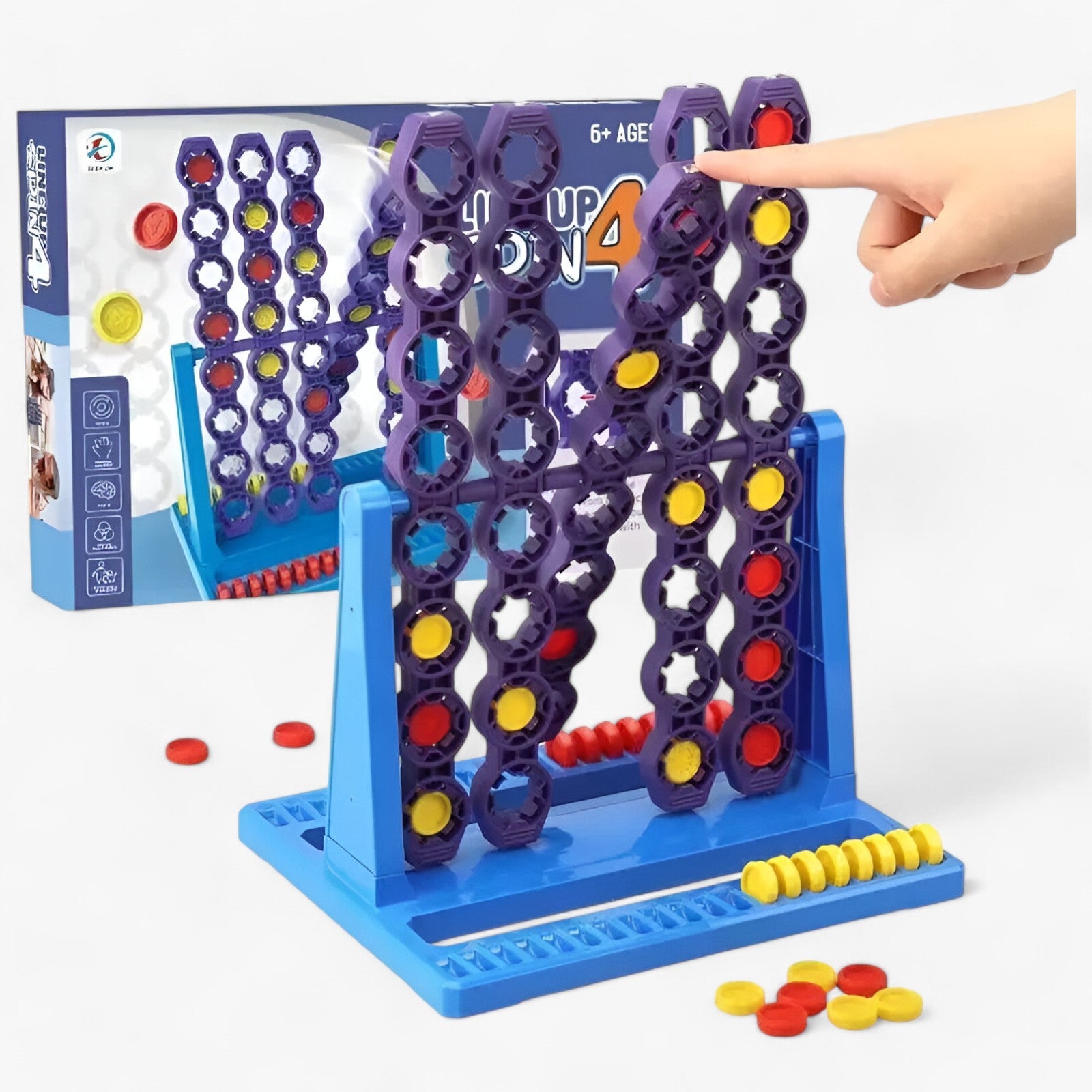 Drejende Sjov | Connect 4 Spin Spil - - other - {{ product_tags }