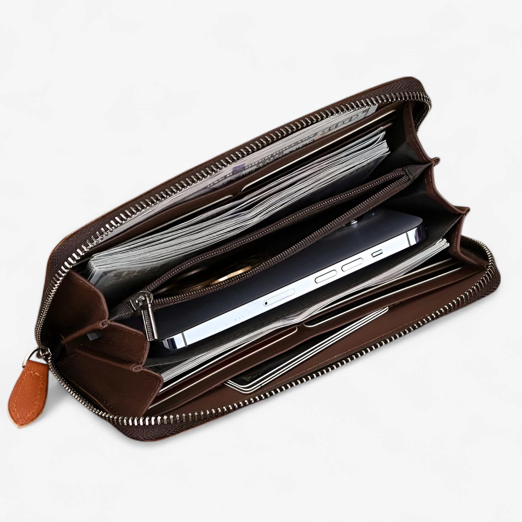 Lang Læderpung til Mænd - - bags - {{ product_tags }