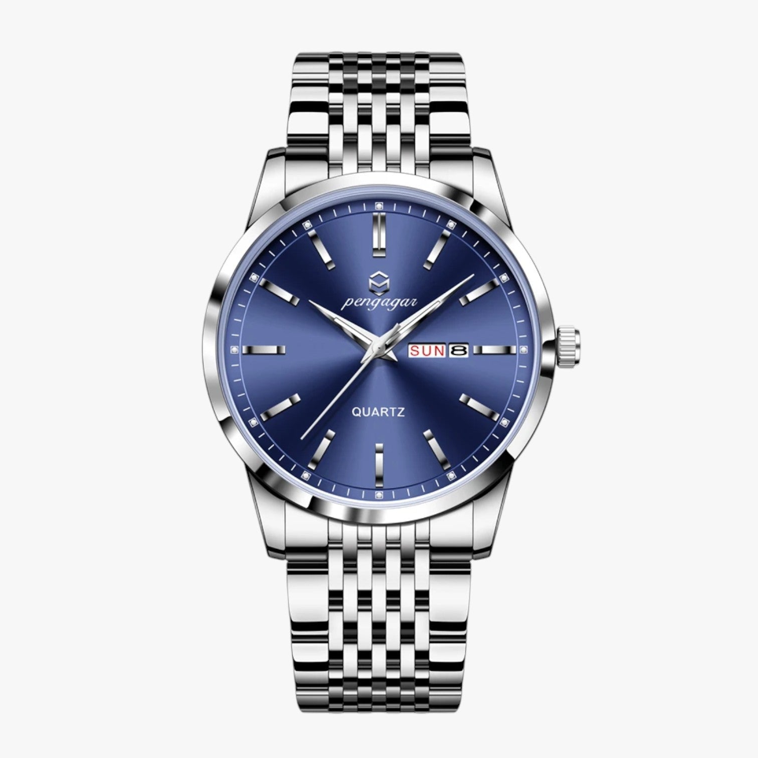 Alonzo | Elegant og vandtæt herreur - Blå Sølv - watches - {{ product_tags }