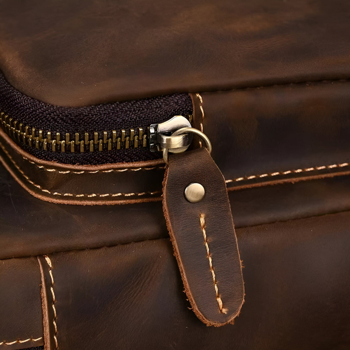 Herre Ægte Kohudsleder Tablet-Satchel Taske