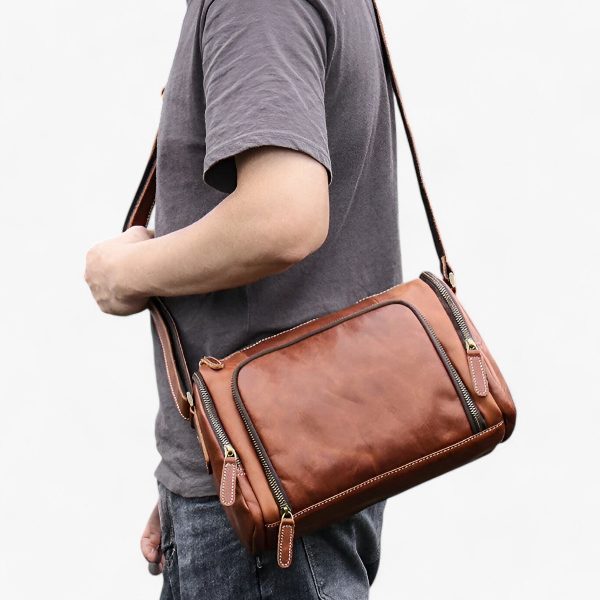 Benjamin | Vintage Skuldertaske - Elegant og multifunktionel - - bags - {{ product_tags }