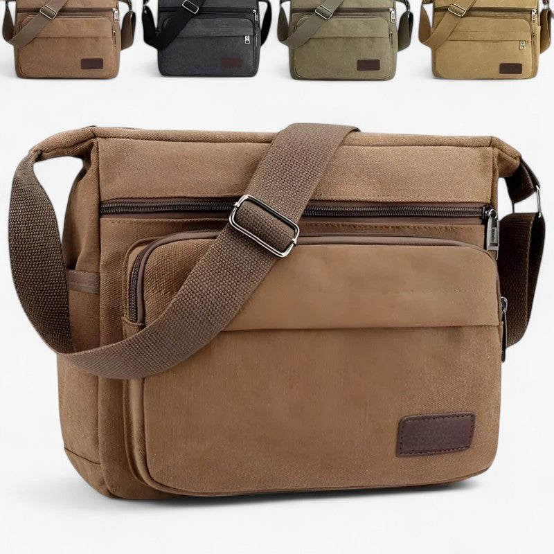 Max | Multifunktionel Canvas Skuldertaske til Mænd - - bags - {{ product_tags }