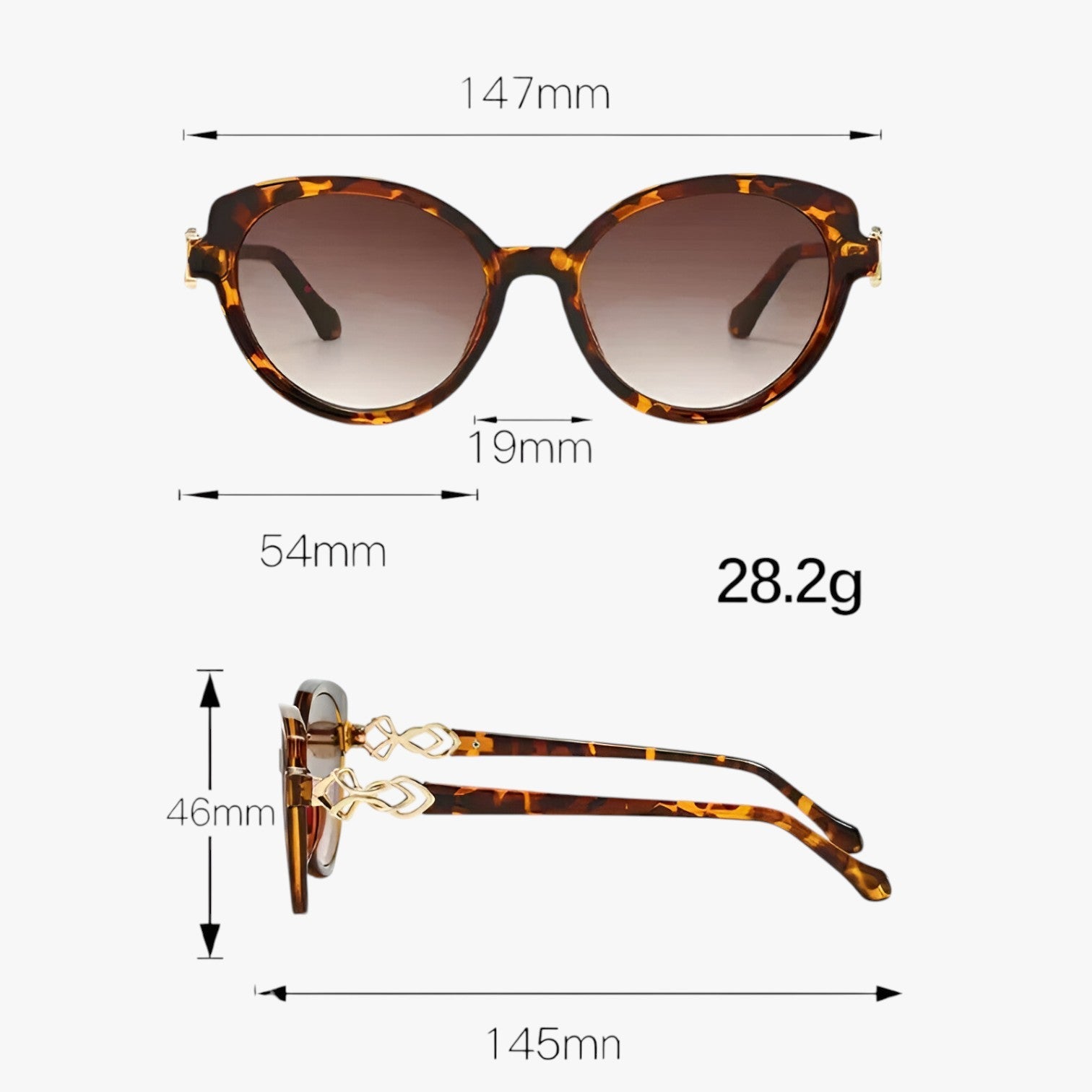 Ximena | Vintage cat eye solbriller til kvinder UV400 - - women's fashion - {{ product_tags }