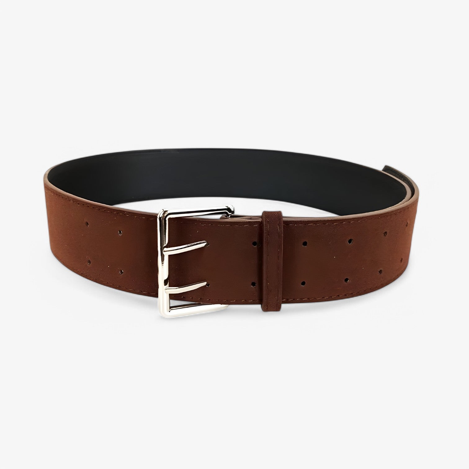 Rachel| Luksus Bred Suede Rem med Sølvspænde - - women's fashion - {{ product_tags }