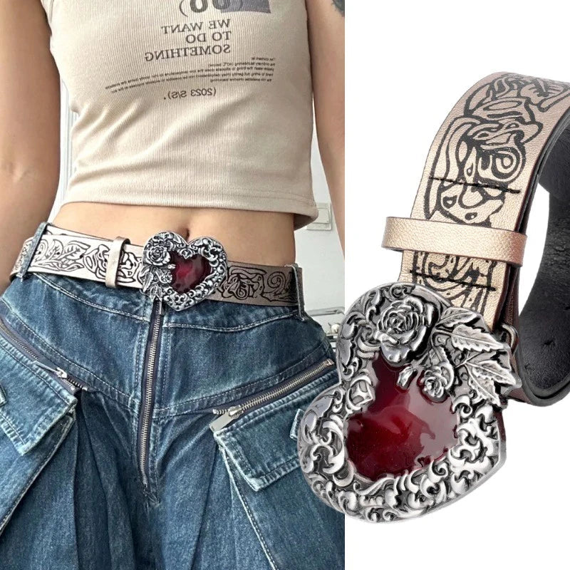 Samara | Gothisk Punk Riem – Cool, Trendy & Perfekt til Jeans - - men's fashion - {{ product_tags }
