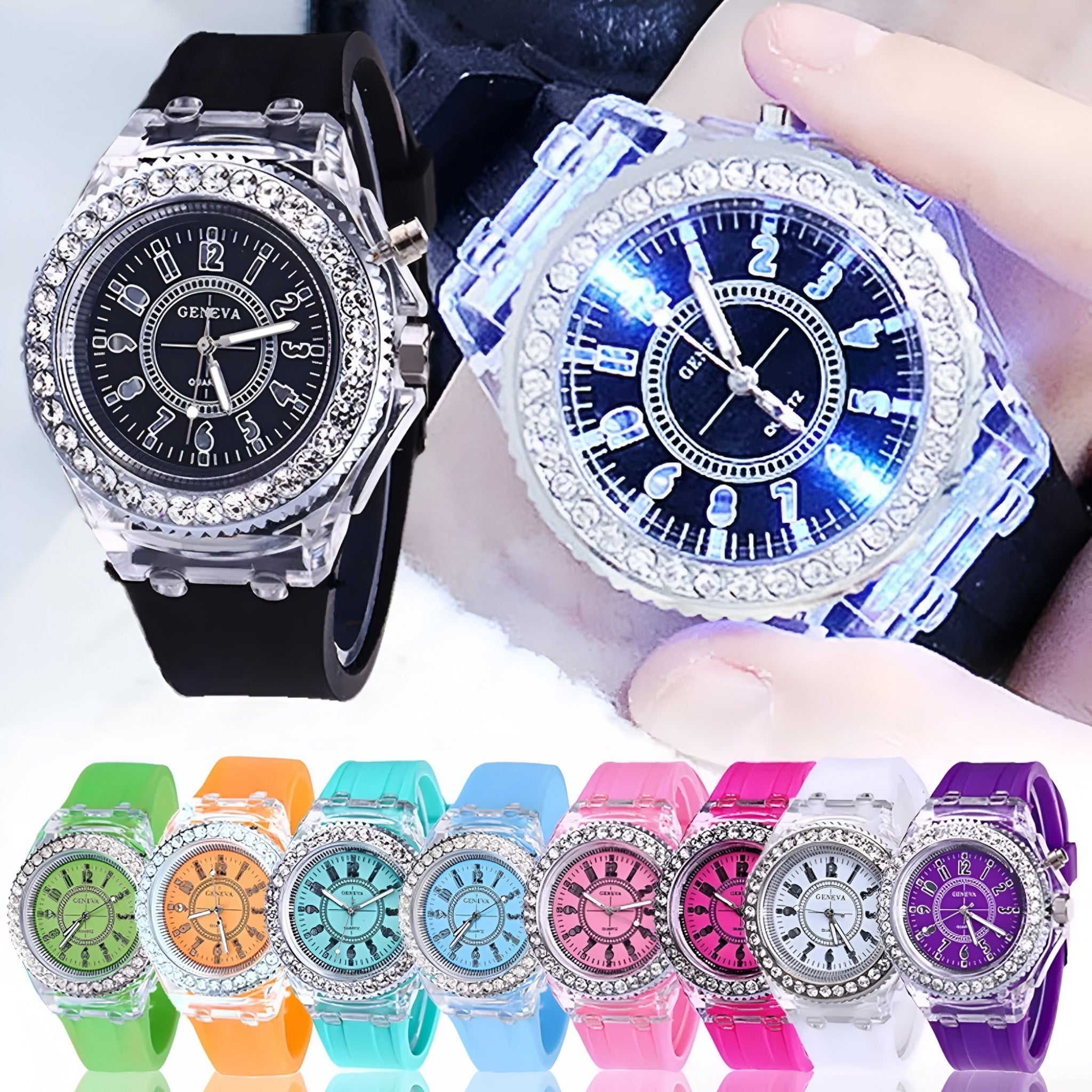 Francis | LED lys gel ur - - watches - {{ product_tags }