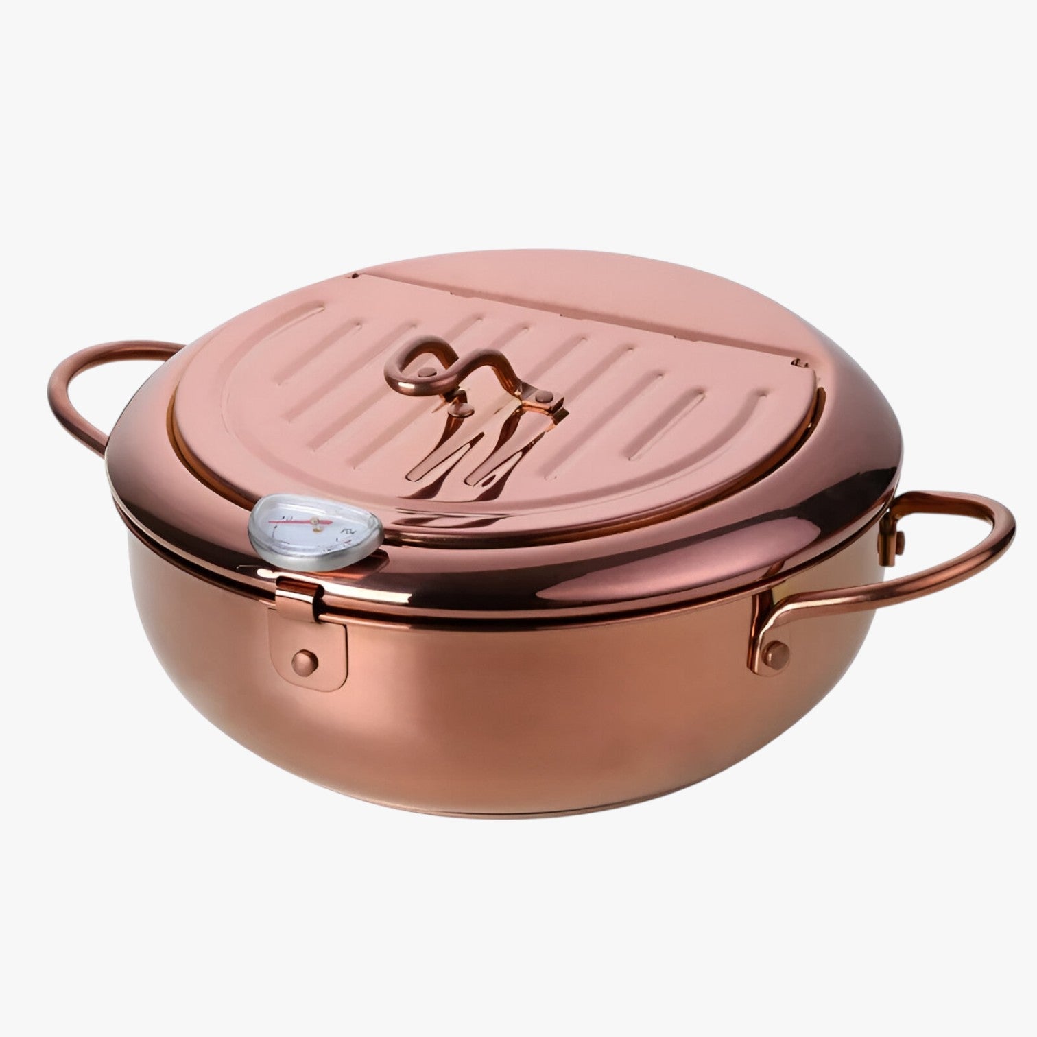 Brady | Frituregryde i rustfrit stål – Præcisionsmadlavning med indbygget termometer - Rosen Guld - Brady | Frituregryde i rustfrit stål – Præcisionsmadlavning med indbygget termometer- €25 - {{ product_tags }