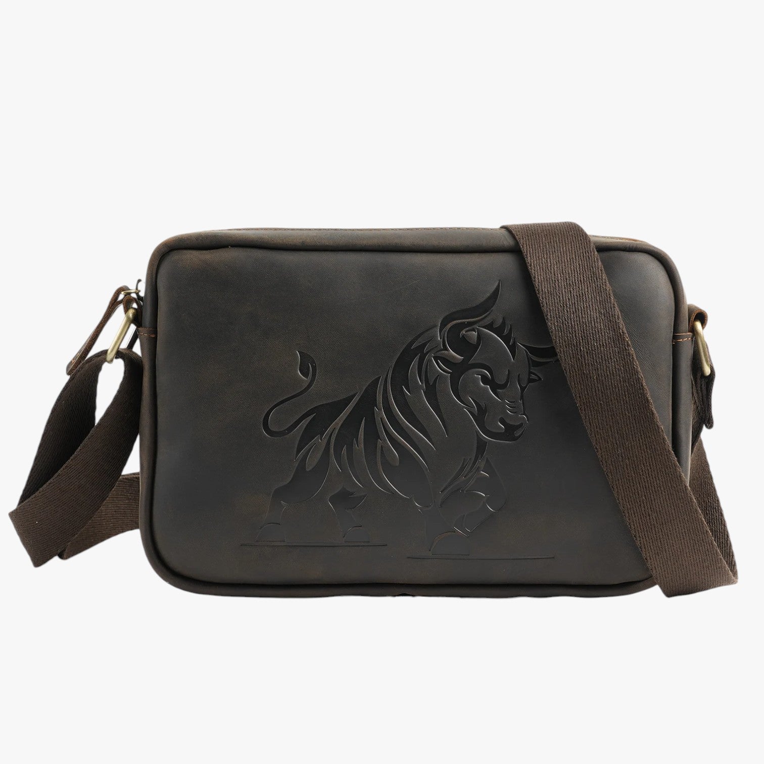 Ezekiel | Herre Skuldertaske YATBEST Elegant, Rummelig, Klar til Hver Dag - Mørkebrunt KINA - bags - {{ product_tags }