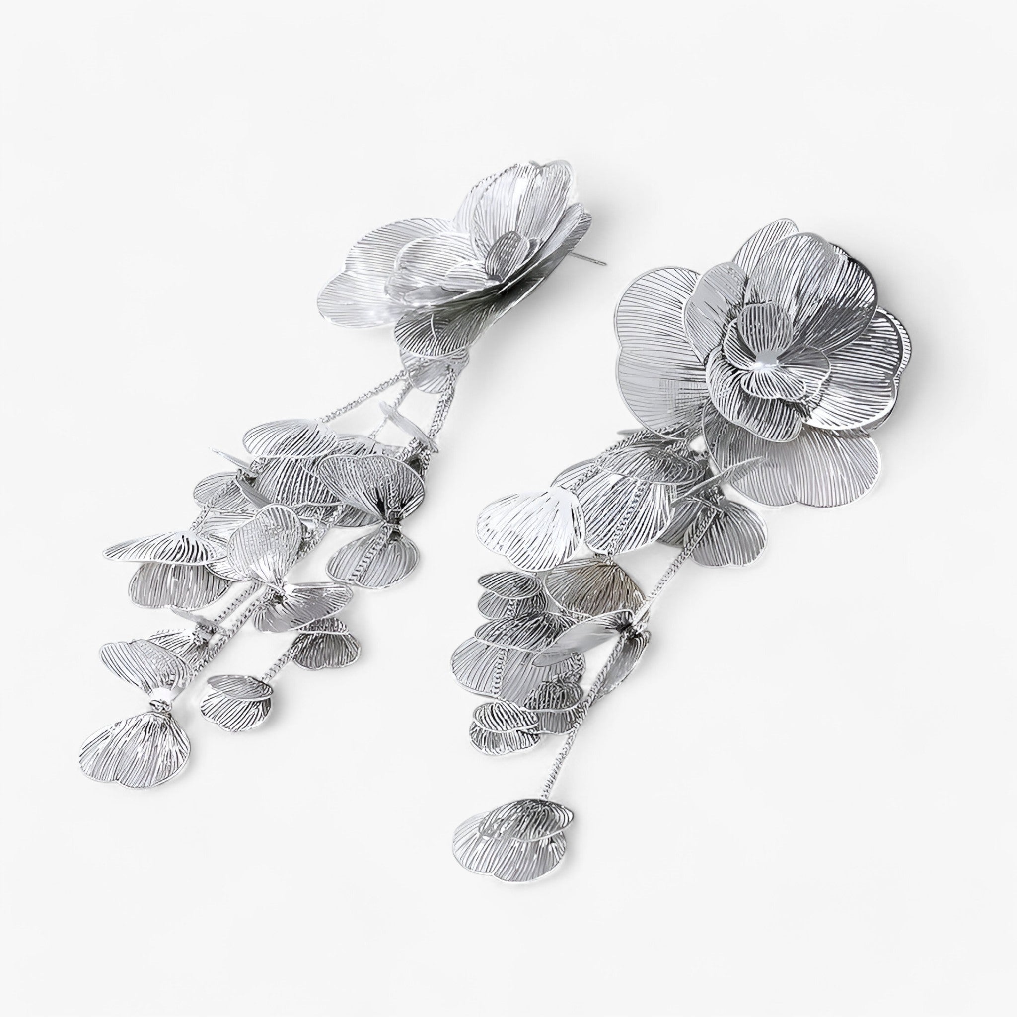 Zoë | Vintage Blomst Kwastøreringe – Elegant og Unik - - women's fashion - {{ product_tags }