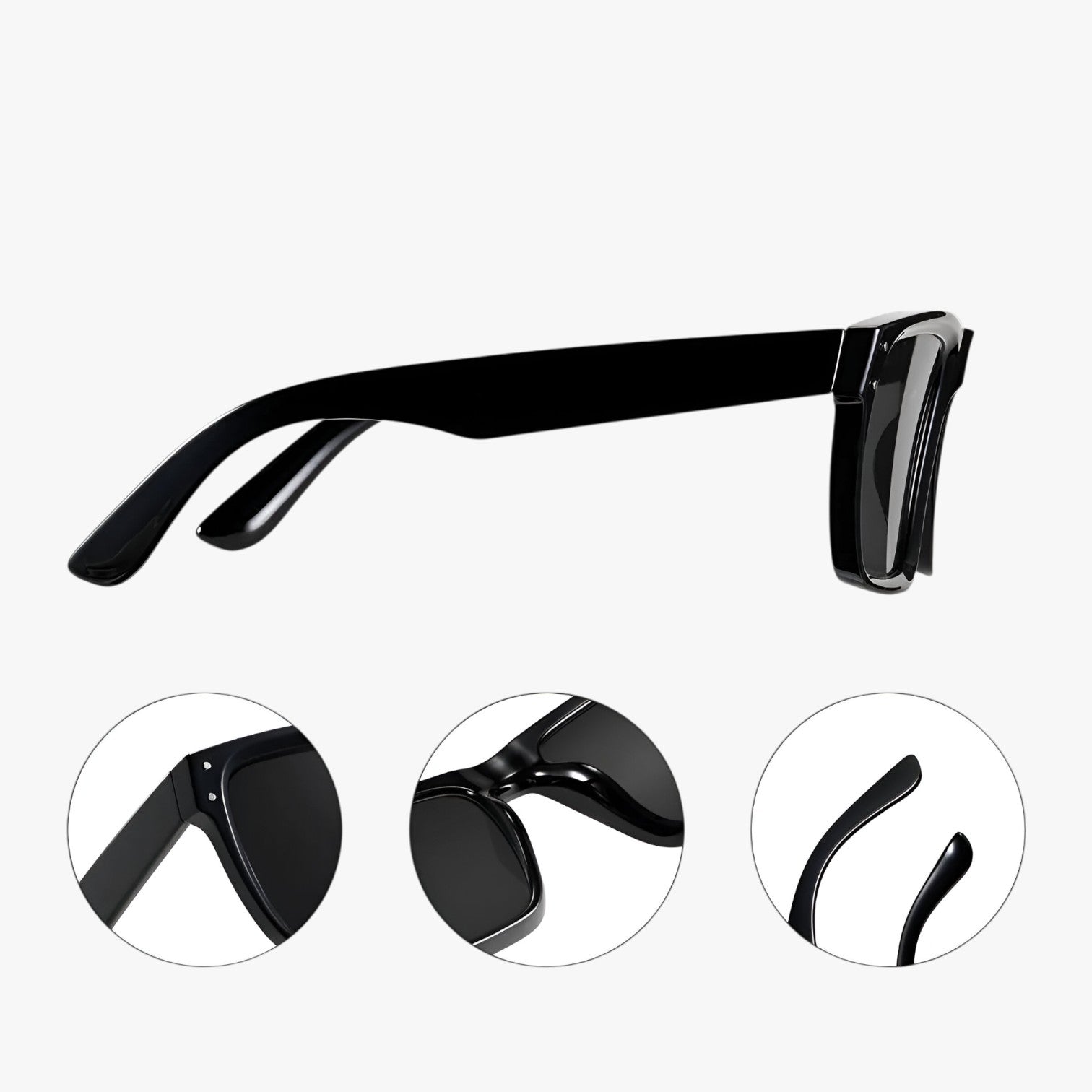 Jameson | Oversized firkantede solbriller til kørsel – UV-beskyttelse med antirefleksbehandling - - other - {{ product_tags }